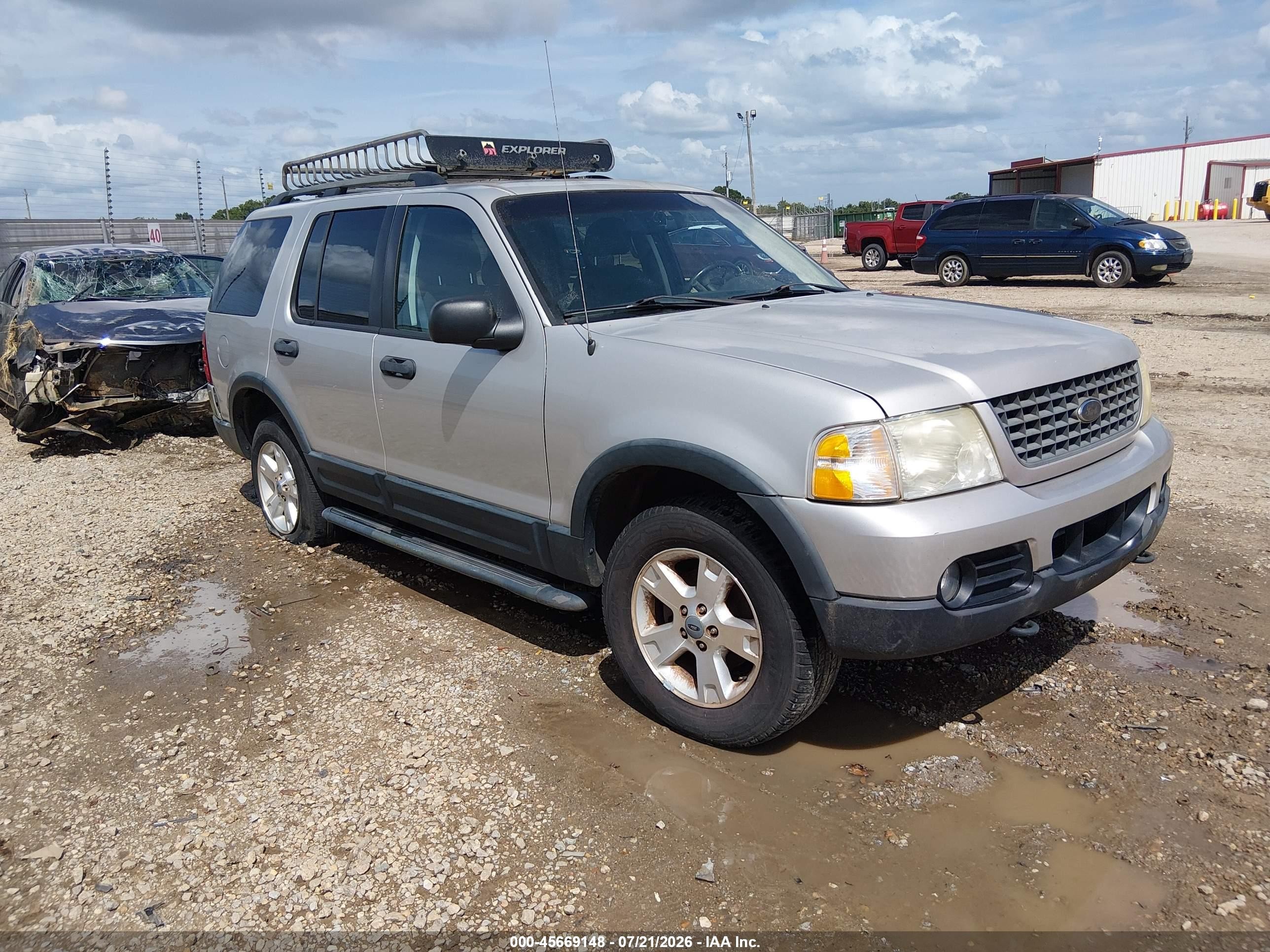 2003 Ford Explorer Nbx/xlt Silver vin: 1FMZU73K13UB21369