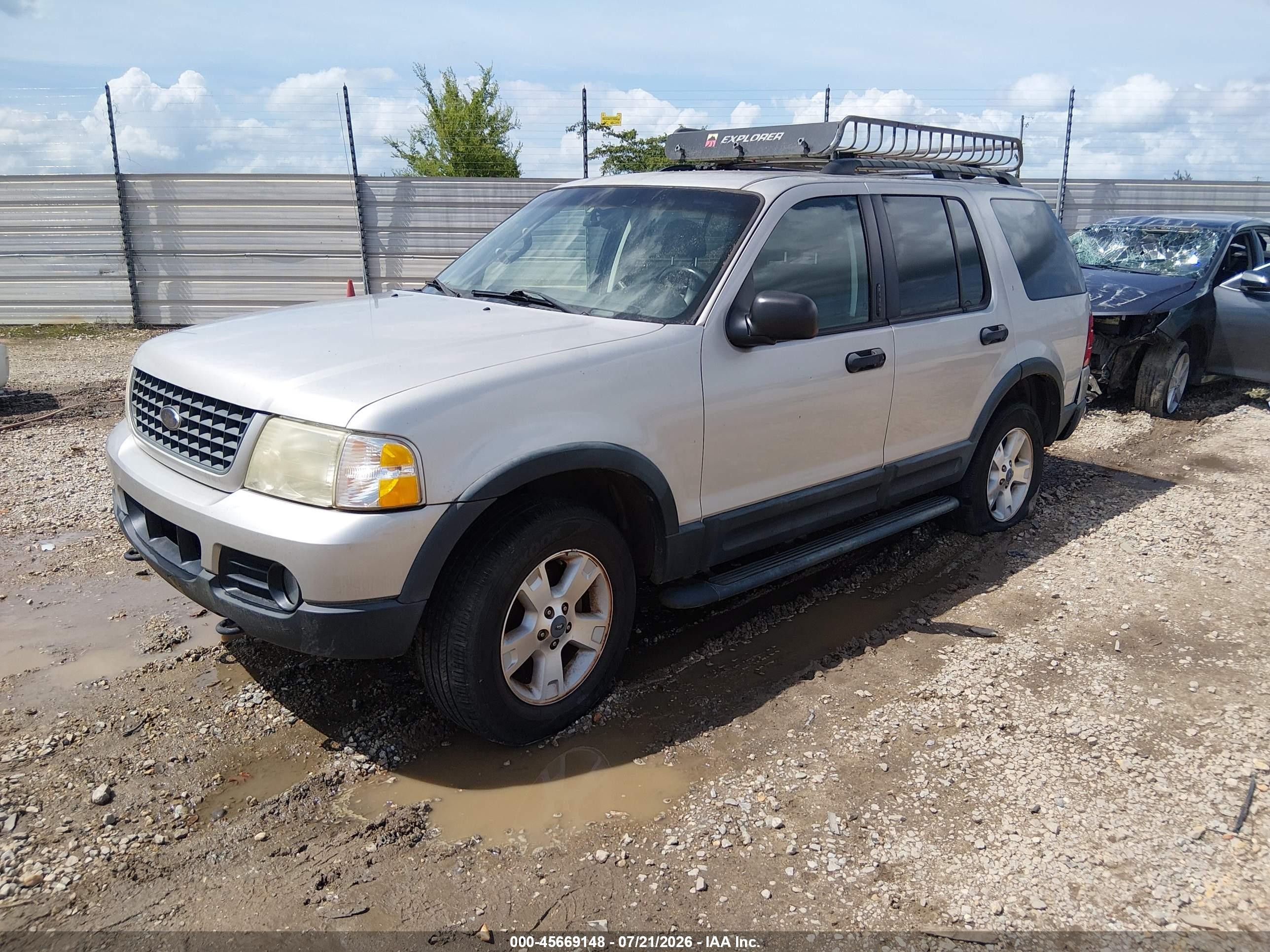 2003 Ford Explorer Nbx/xlt Silver vin: 1FMZU73K13UB21369