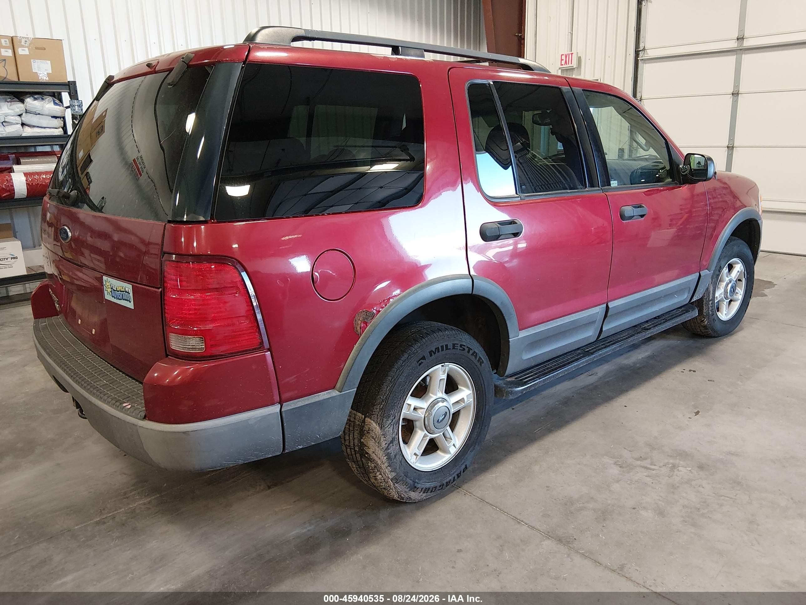 2003 Ford Explorer Nbx/xlt Red vin: 1FMZU73K33ZB52402