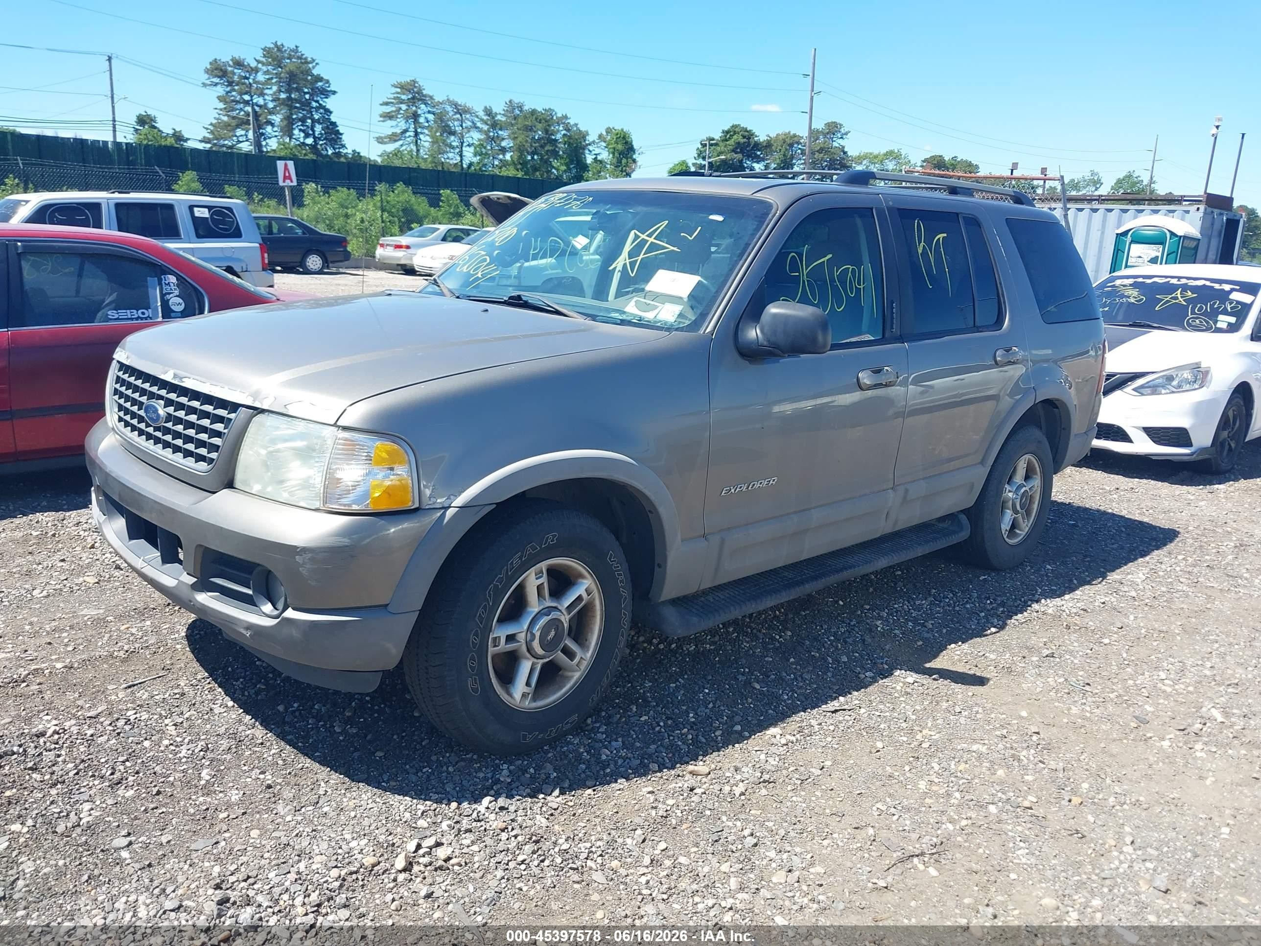 2002 Ford Explorer Xlt Золотой vin: 1FMZU73K42ZC62874