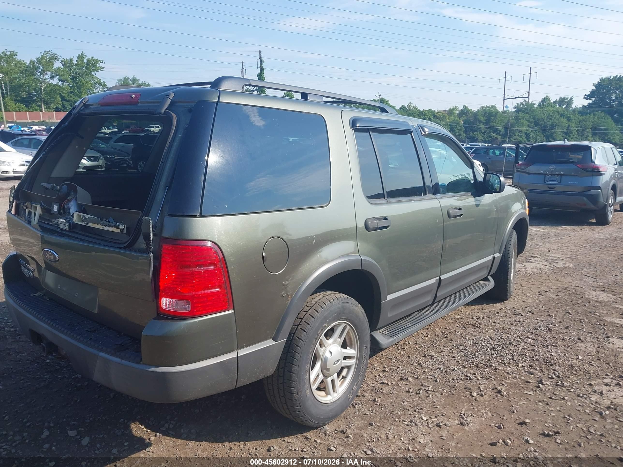 2003 Ford Explorer Nbx/xlt Green vin: 1FMZU73K43UC65790