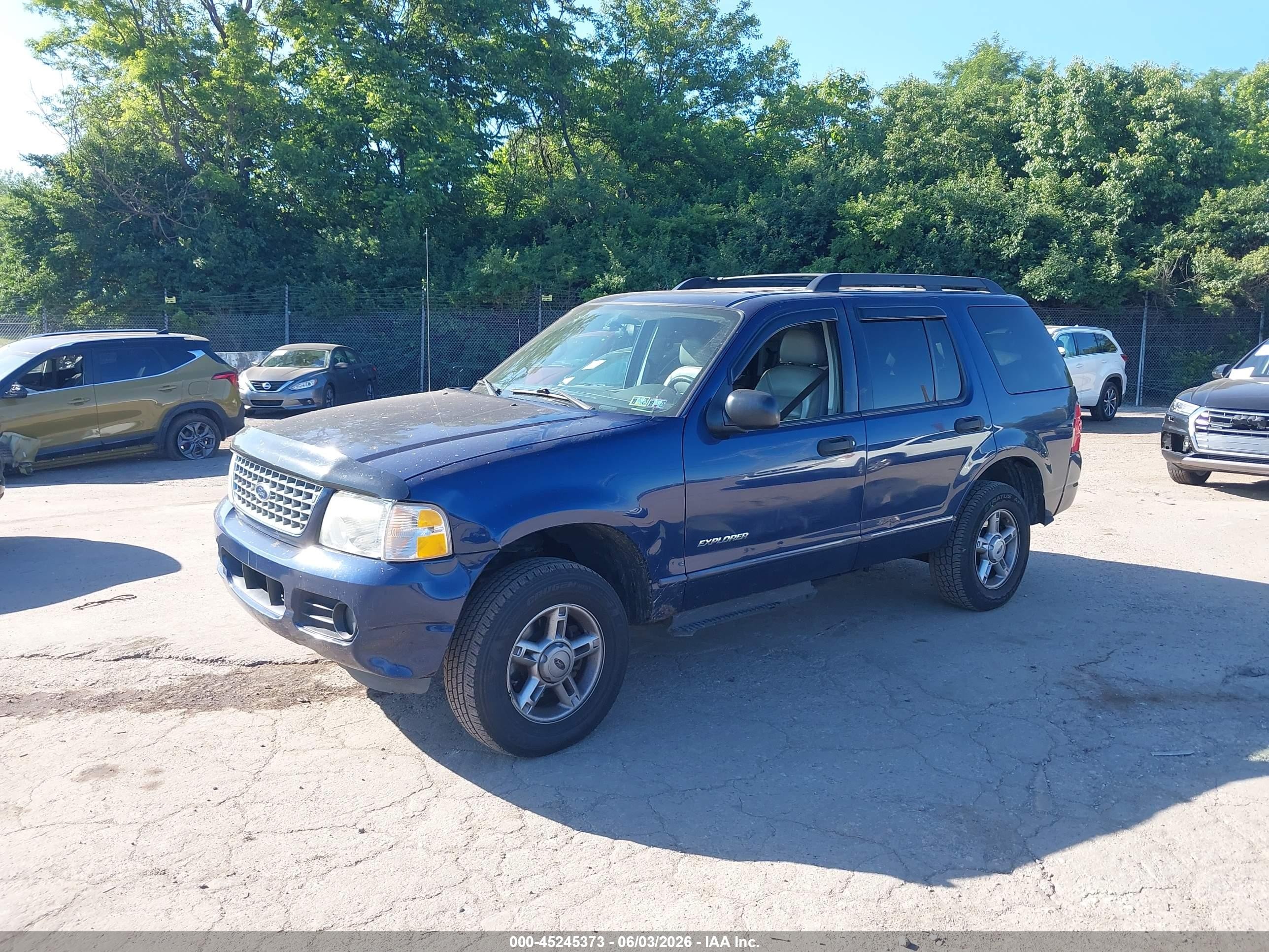2005 Ford Explorer Xlt/xlt Sport Blue vin: 1FMZU73K45UB57429
