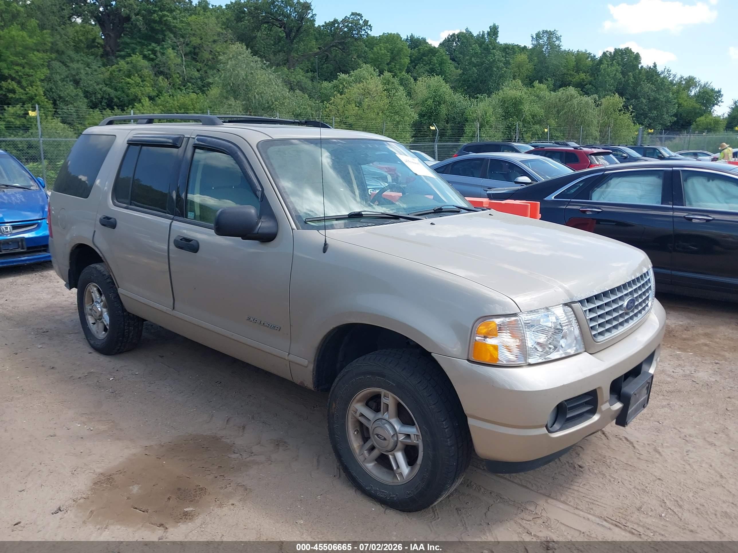 2004 Ford Explorer Nbx/xlt Золотой vin: 1FMZU73K54ZB28409
