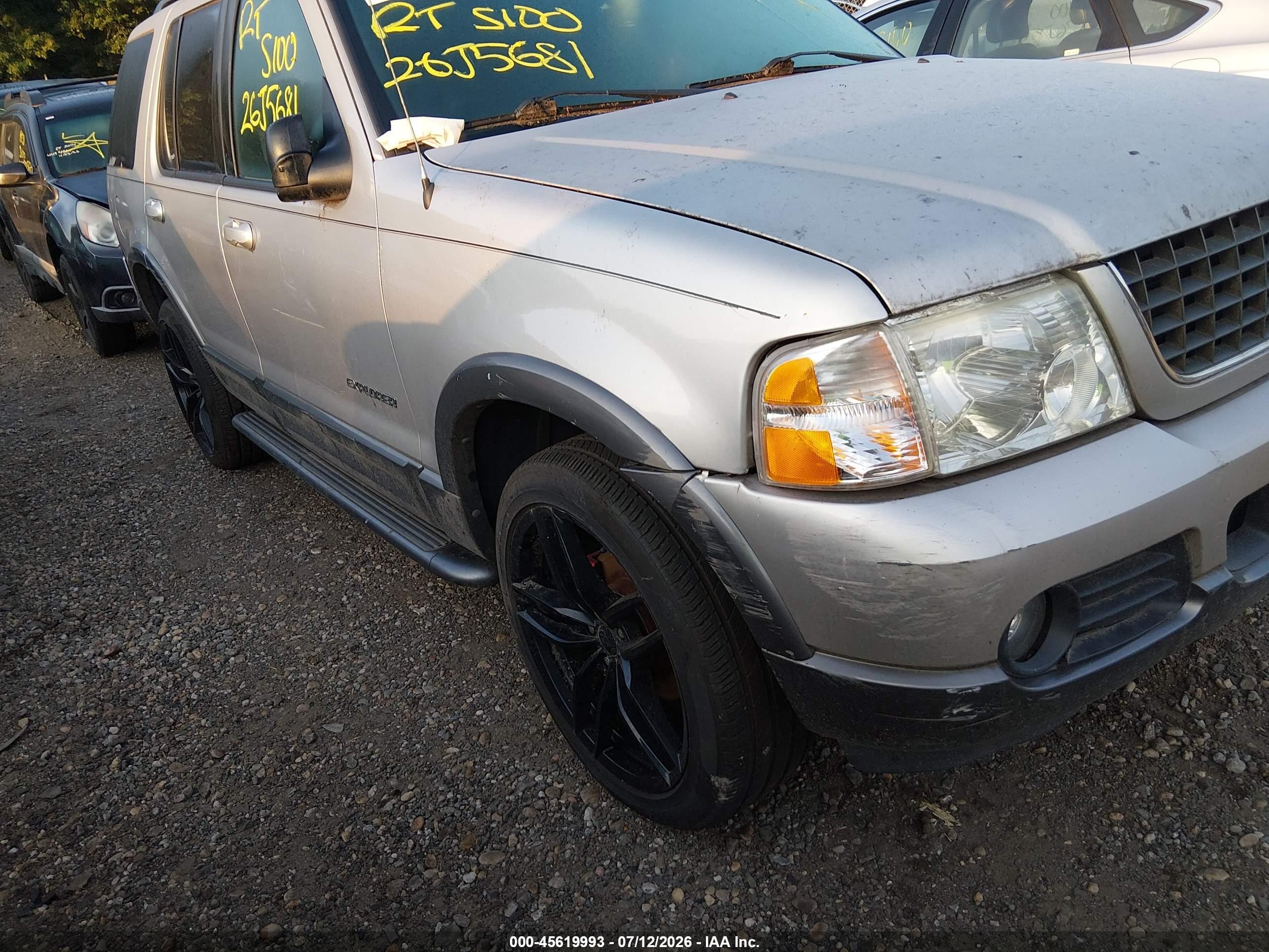 2002 Ford Explorer Xlt Серый vin: 1FMZU73K62UD44098