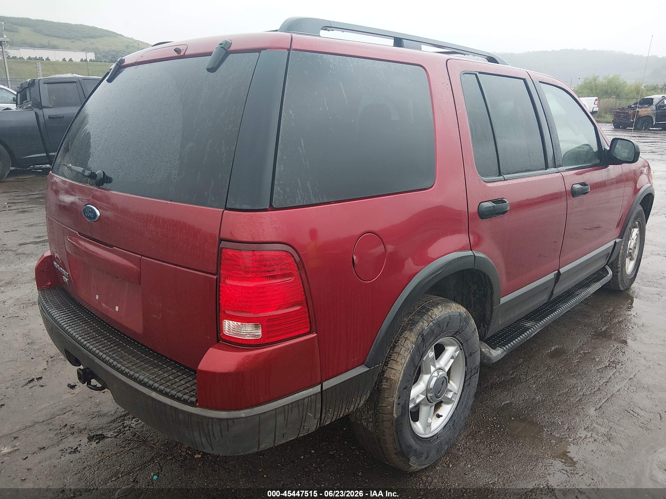 2003 Ford Explorer Nbx/xlt Maroon vin: 1FMZU73K63UC68352
