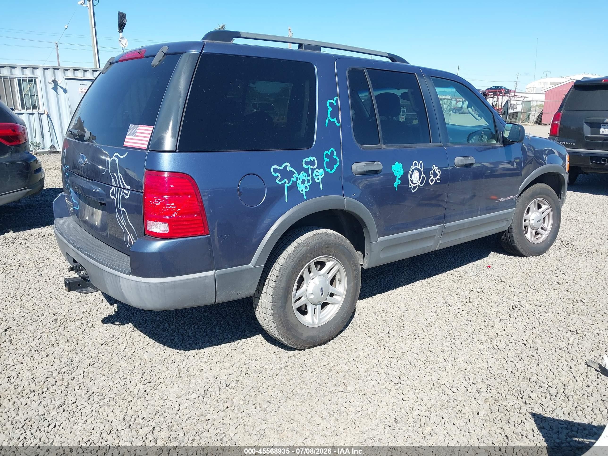 2003 Ford Explorer Nbx/xlt Синий vin: 1FMZU73K73ZB18608