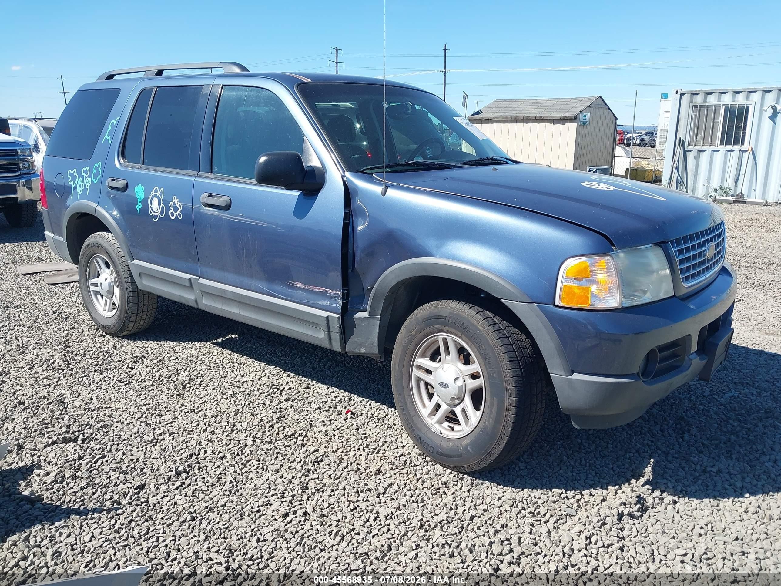 2003 Ford Explorer Nbx/xlt Blue vin: 1FMZU73K73ZB18608