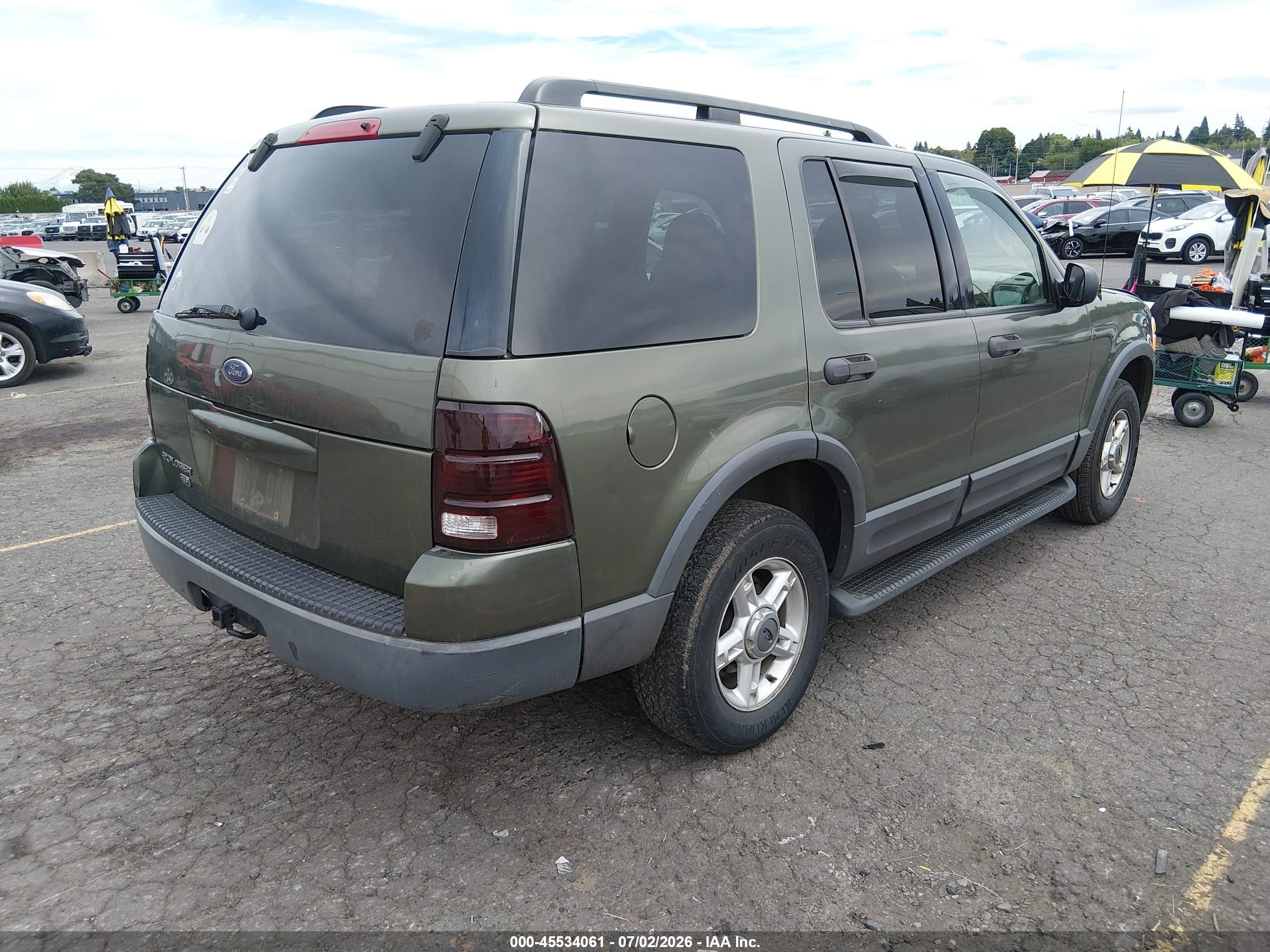 2003 Ford Explorer Nbx/xlt Green vin: 1FMZU73K73ZB28832