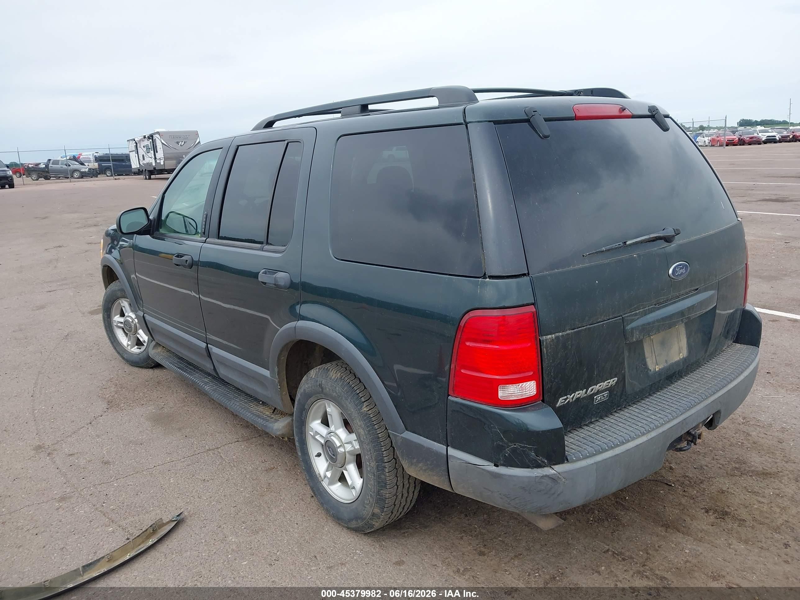 2003 Ford Explorer Nbx/xlt Green vin: 1FMZU73K83ZA35267