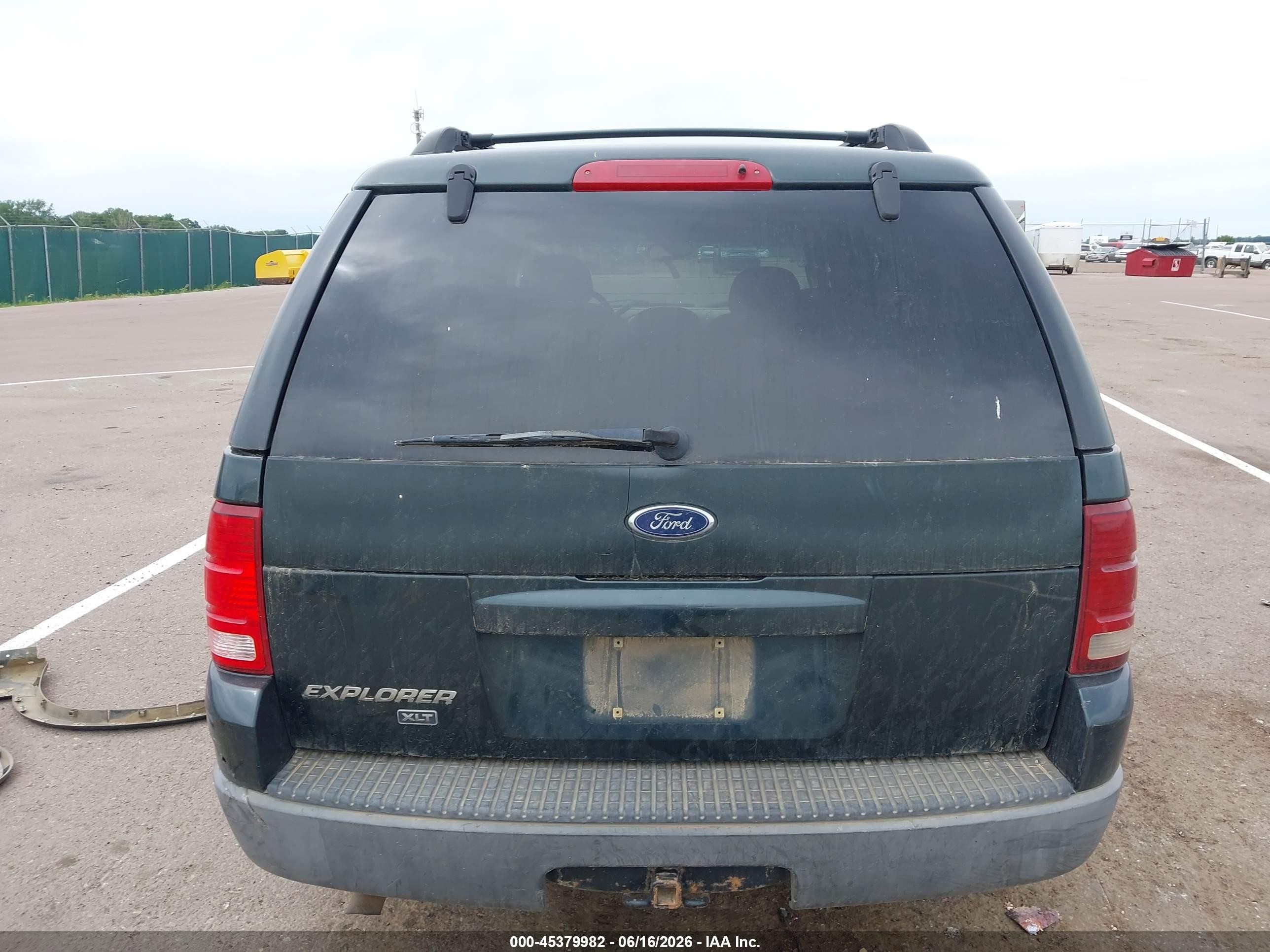 2003 Ford Explorer Nbx/xlt Green vin: 1FMZU73K83ZA35267