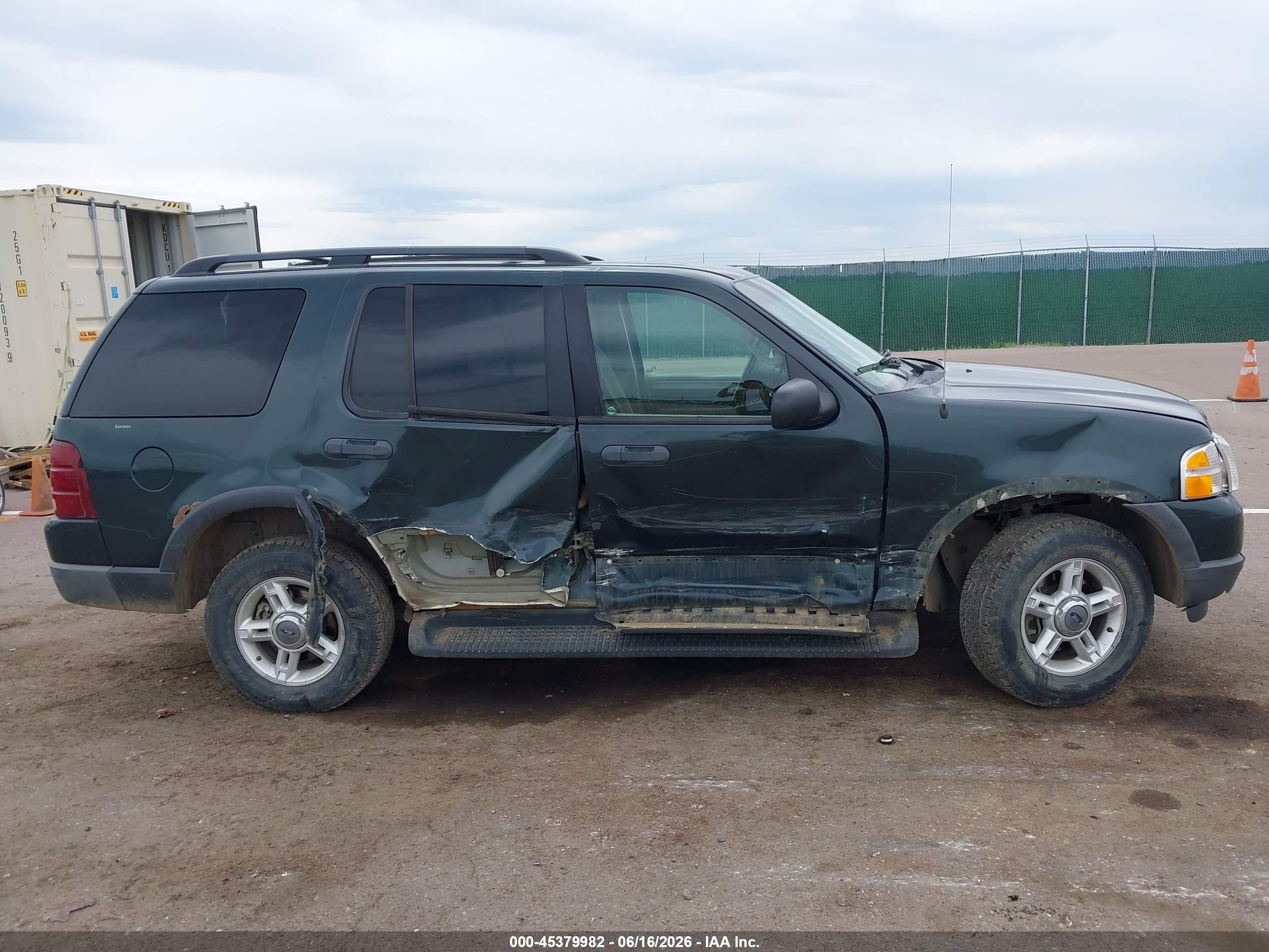 2003 Ford Explorer Nbx/xlt Green vin: 1FMZU73K83ZA35267