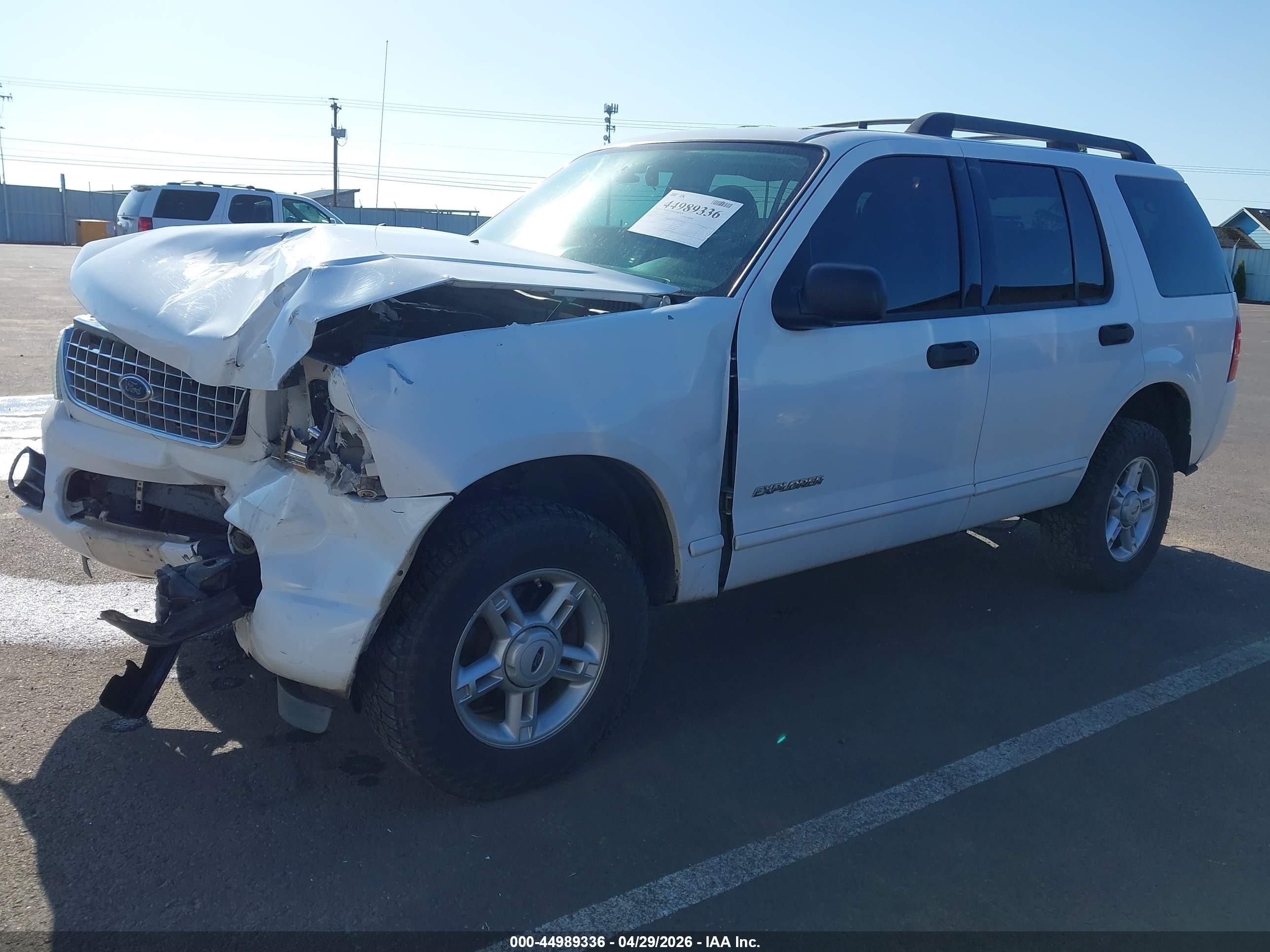 2005 Ford Explorer Xlt/xlt Sport White vin: 1FMZU73K85ZA12476