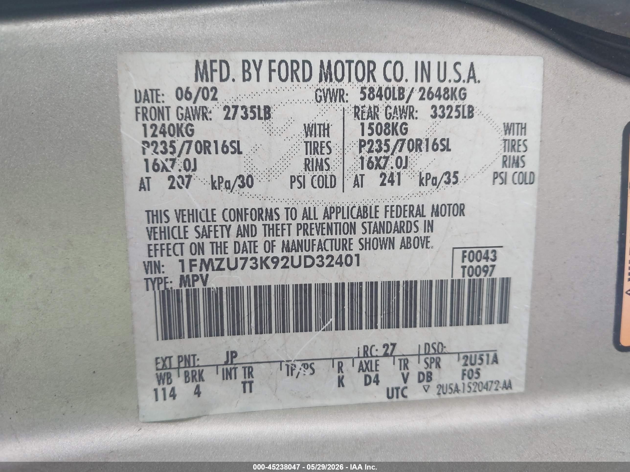 2002 Ford Explorer Xlt Серебряный vin: 1FMZU73K92UD32401