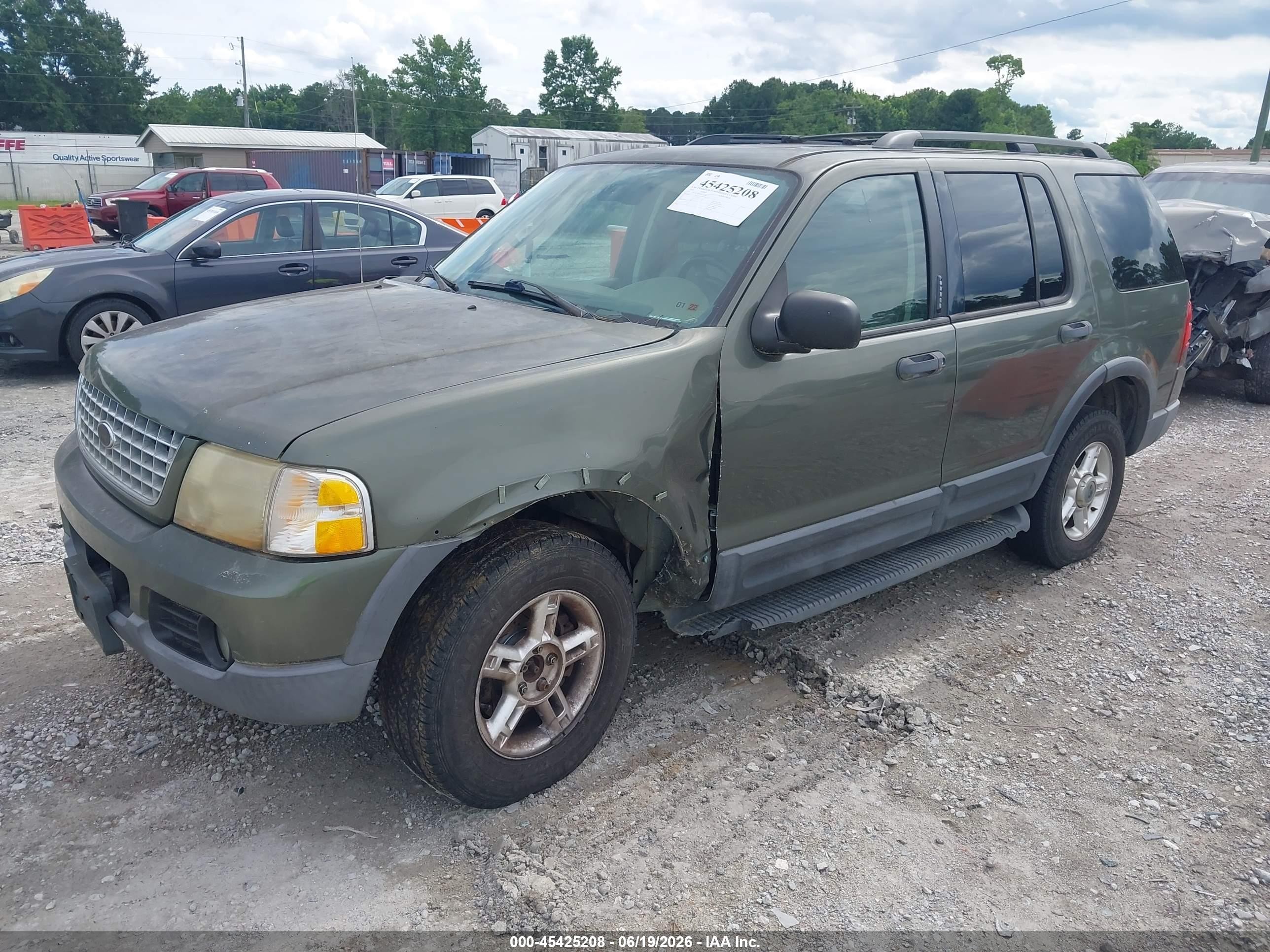 2003 Ford Explorer Nbx/xlt Green vin: 1FMZU73K93UC43834