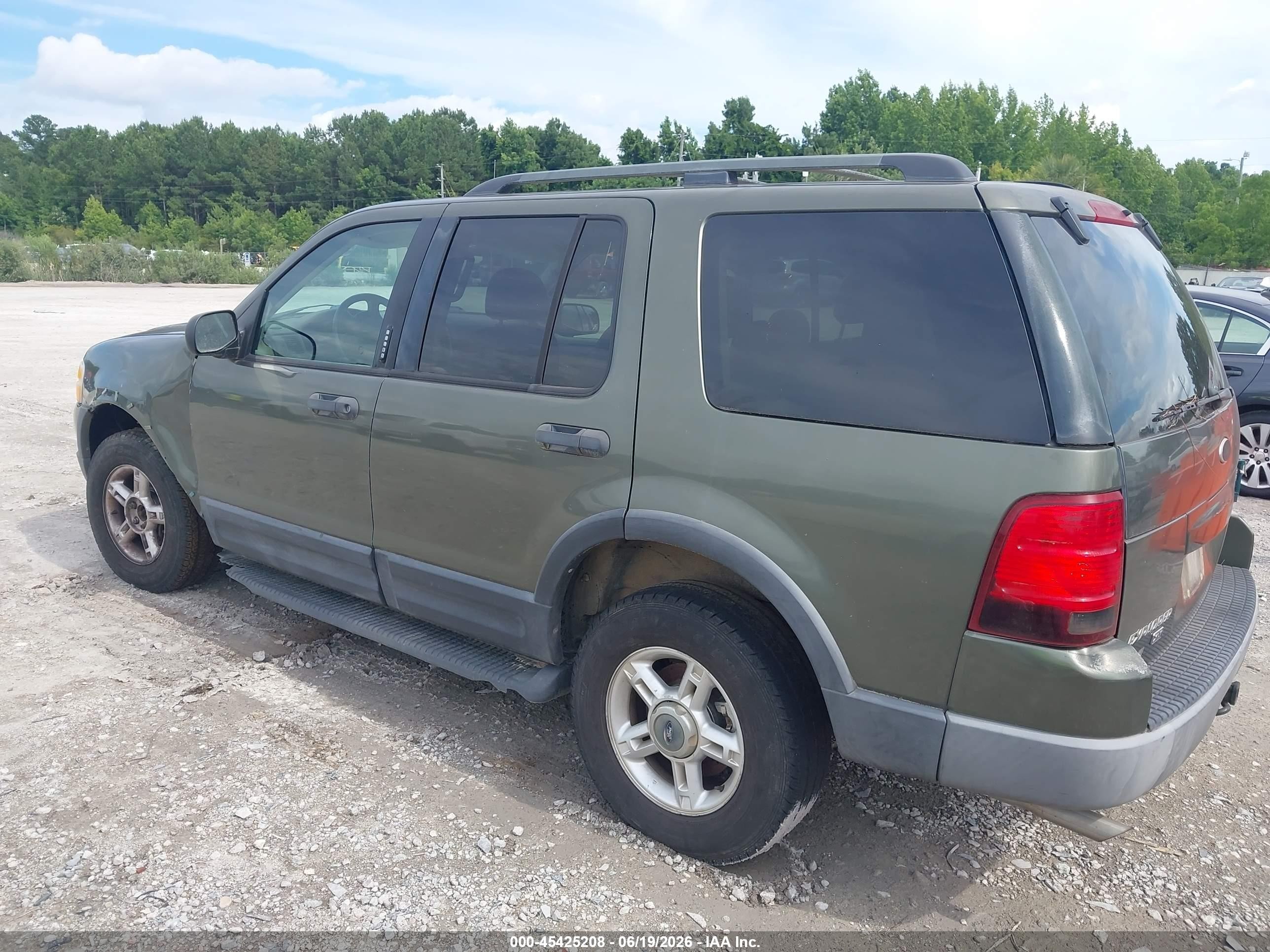 2003 Ford Explorer Nbx/xlt Green vin: 1FMZU73K93UC43834