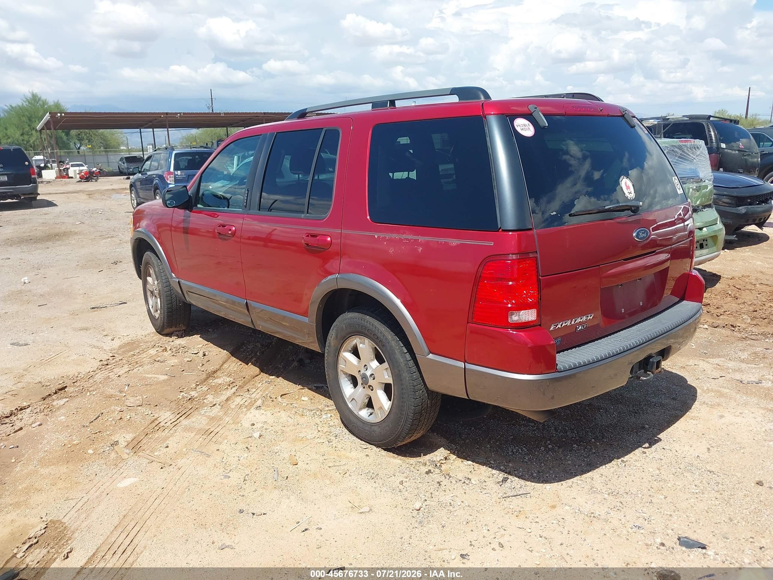 2003 Ford Explorer Nbx/xlt Красный vin: 1FMZU73K93ZA34290