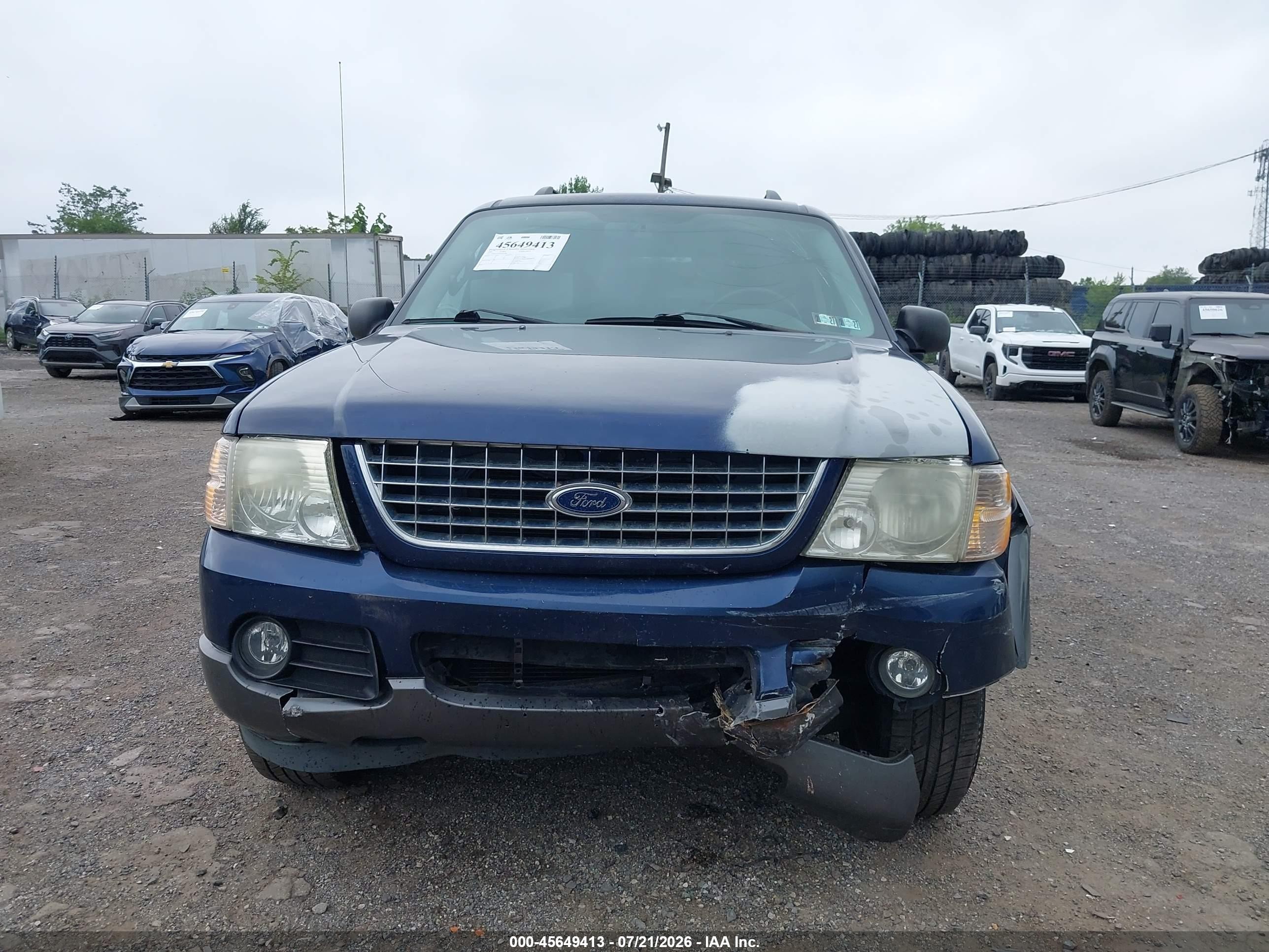 2005 Ford Explorer Xlt/xlt Sport Blue vin: 1FMZU73K95UA57908