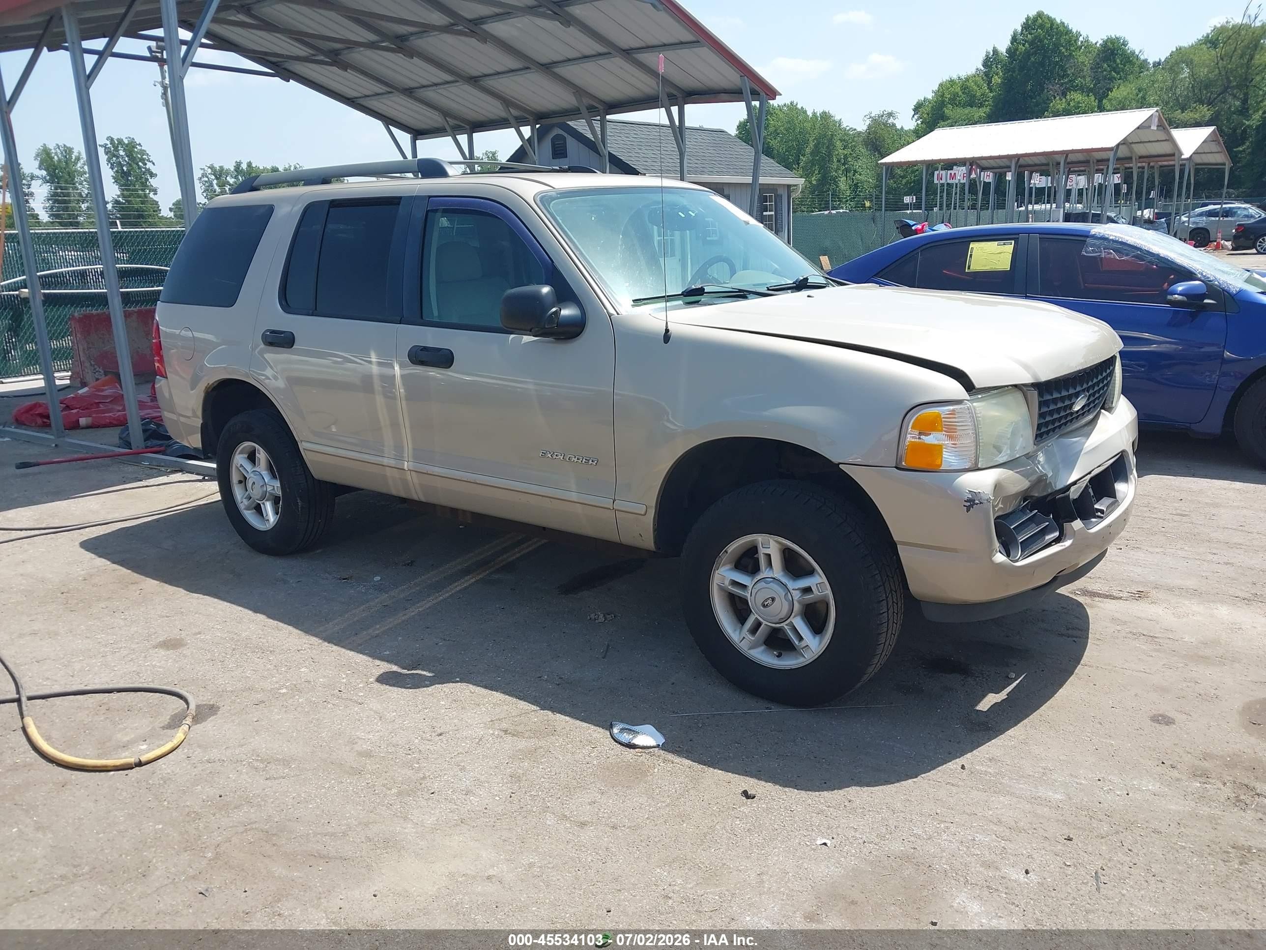 2005 Ford Explorer Xlt/xlt Sport Gold vin: 1FMZU73K95UB37094