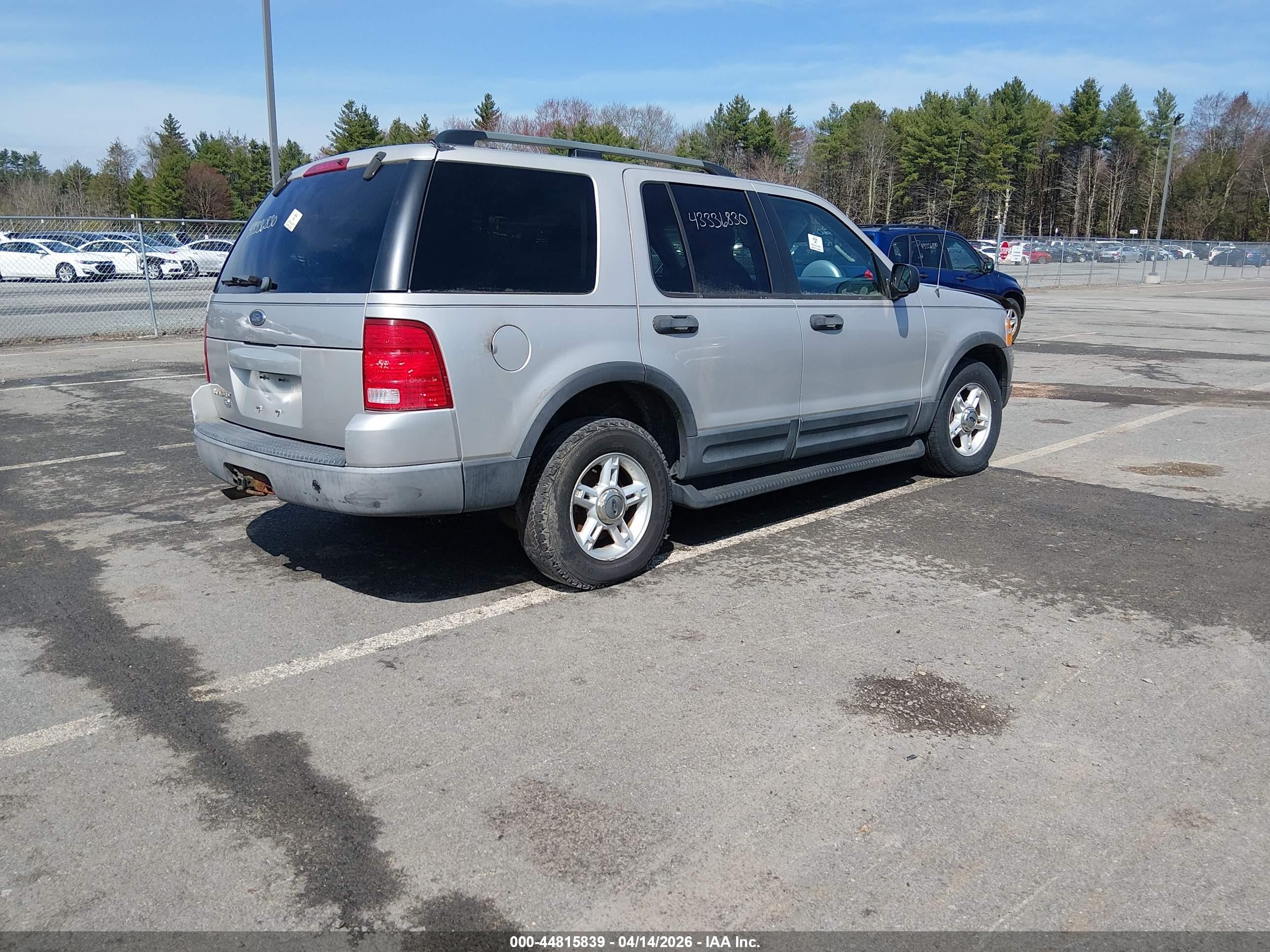 2003 Ford Explorer Nbx/xlt Silver vin: 1FMZU73KX3ZA59490