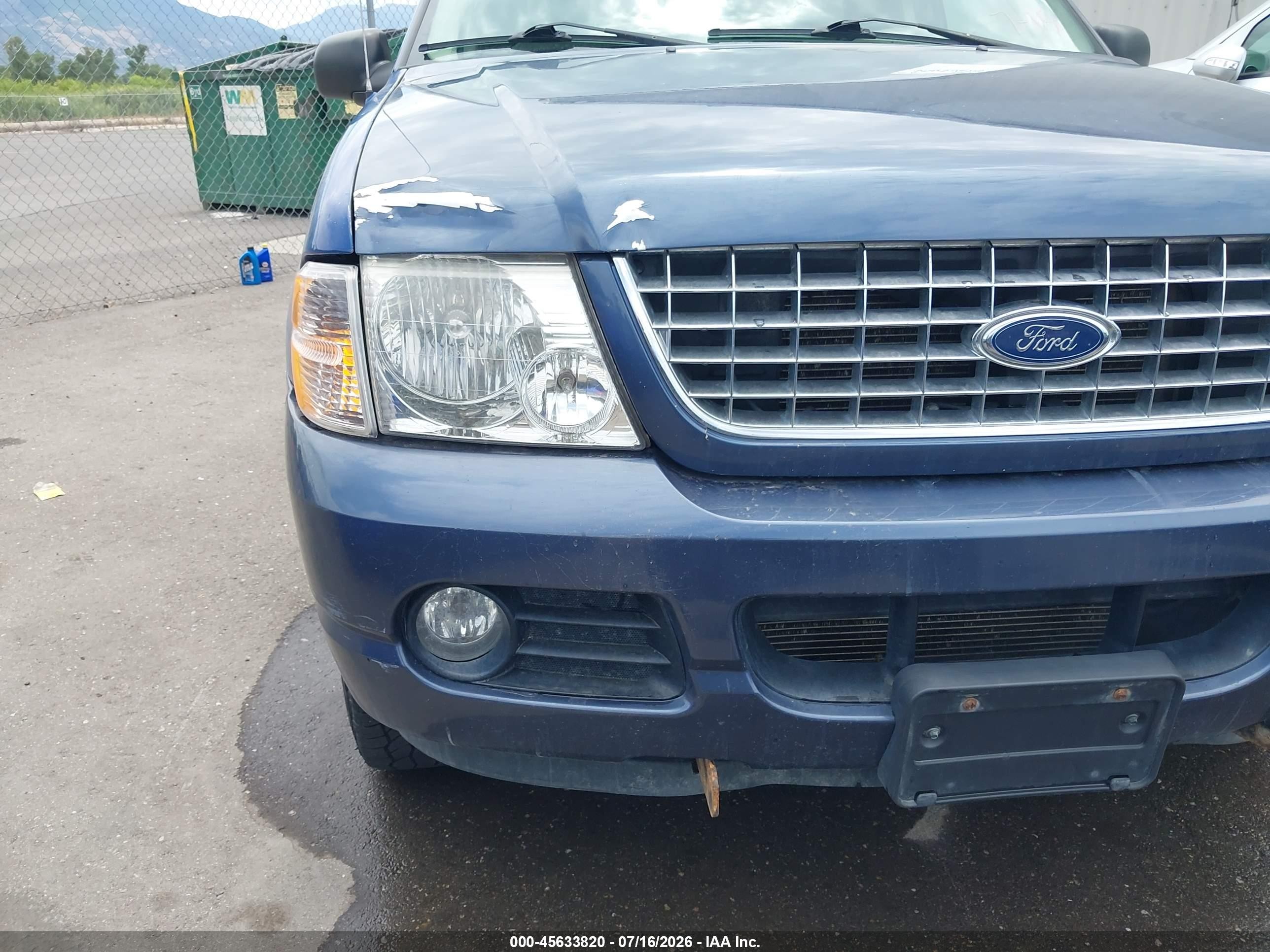 2004 Ford Explorer Nbx/xlt Blue vin: 1FMZU73W14UB72519