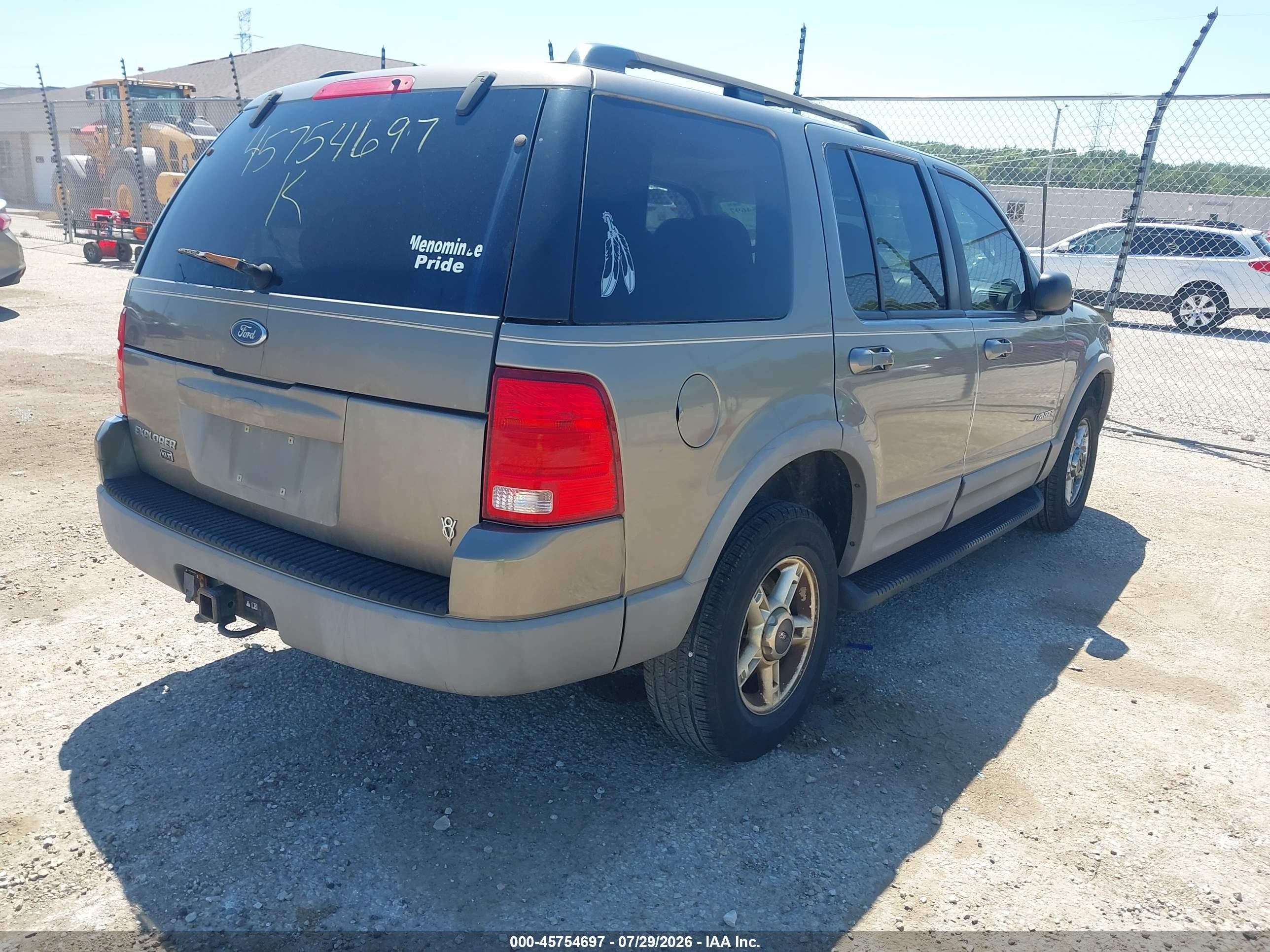 2002 Ford Explorer Xlt Серый vin: 1FMZU73W72ZA59173