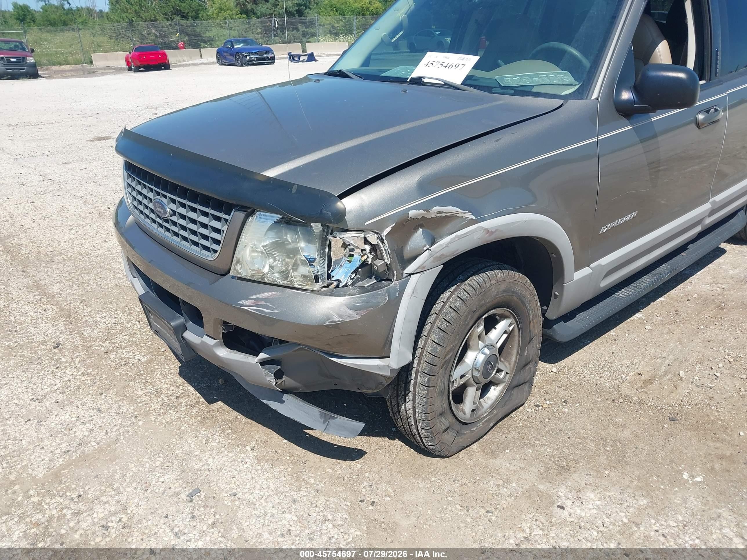 2002 Ford Explorer Xlt Серый vin: 1FMZU73W72ZA59173