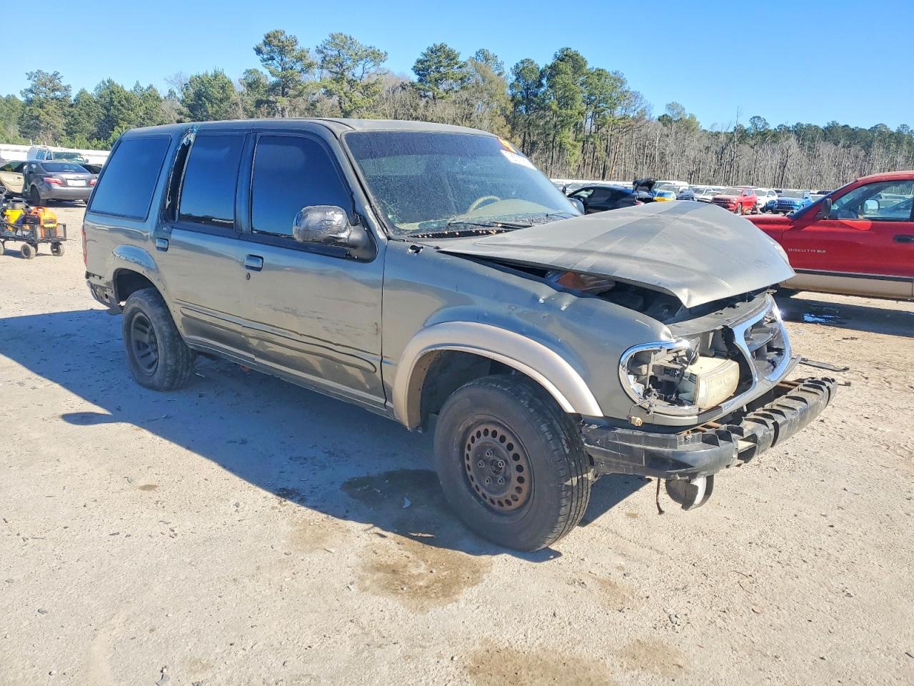 2001 Ford Explorer Eddie Bauer Green vin: 1FMZU74E01ZA36659