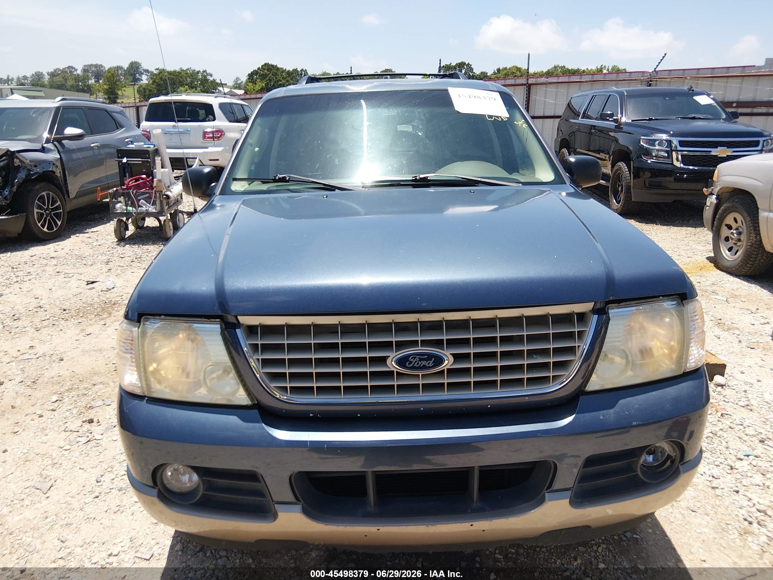 2002 Ford Explorer Eddie Bauer Blue vin: 1FMZU74E12ZC20008