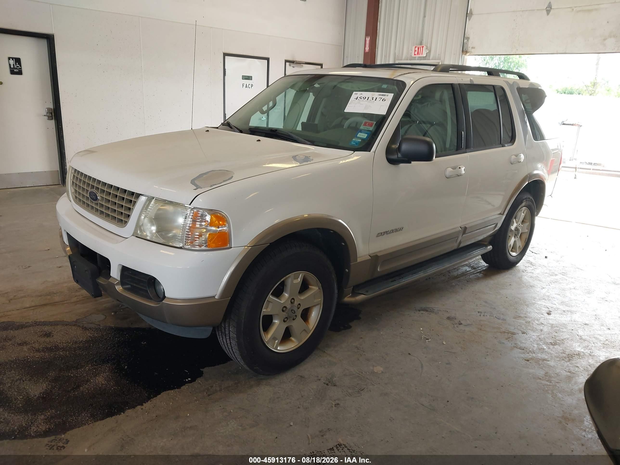 2004 Ford Explorer Eddie Bauer White vin: 1FMZU74E14UB88368