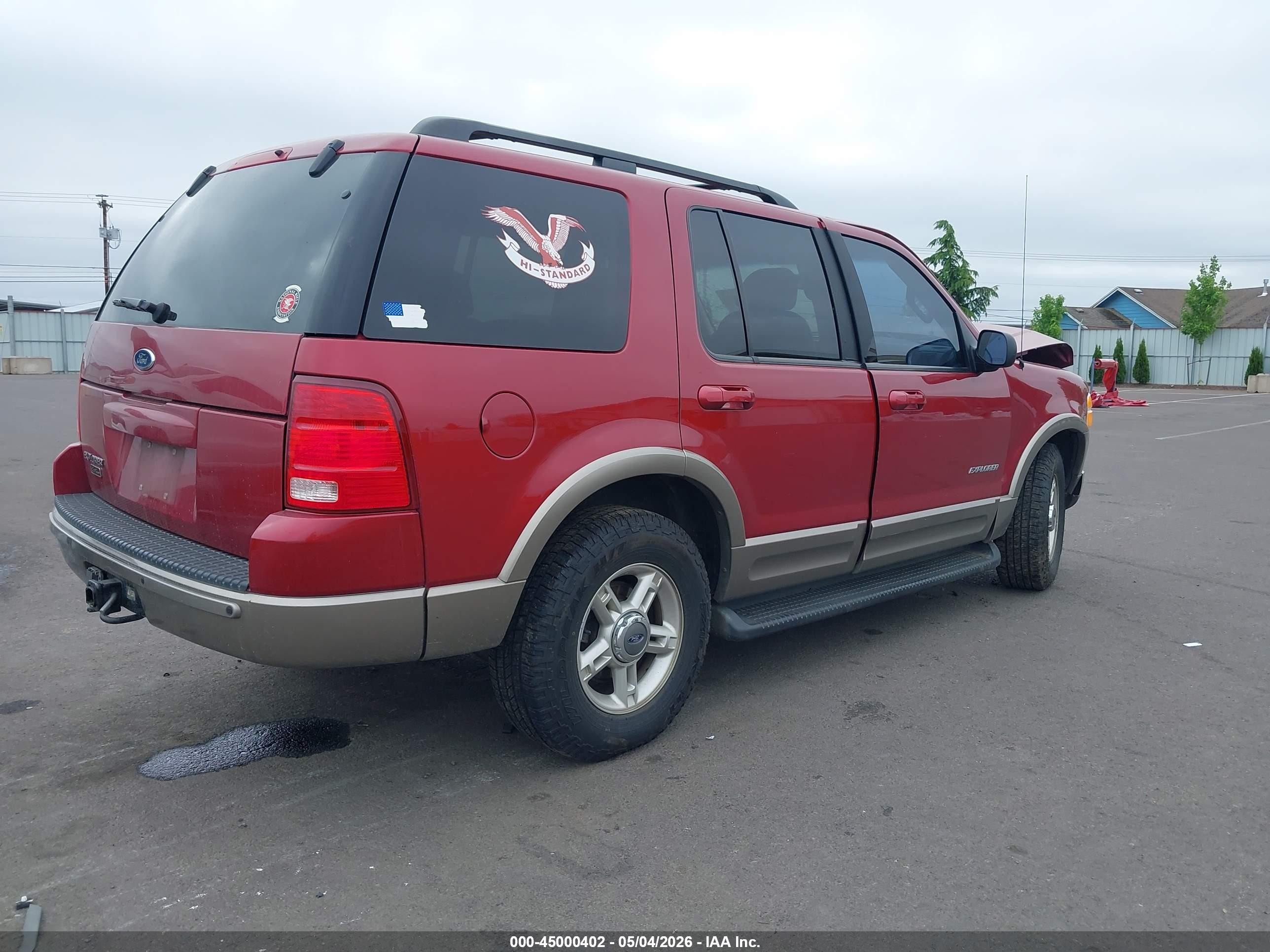 2002 Ford Explorer Eddie Bauer Красный vin: 1FMZU74EX2ZA47007