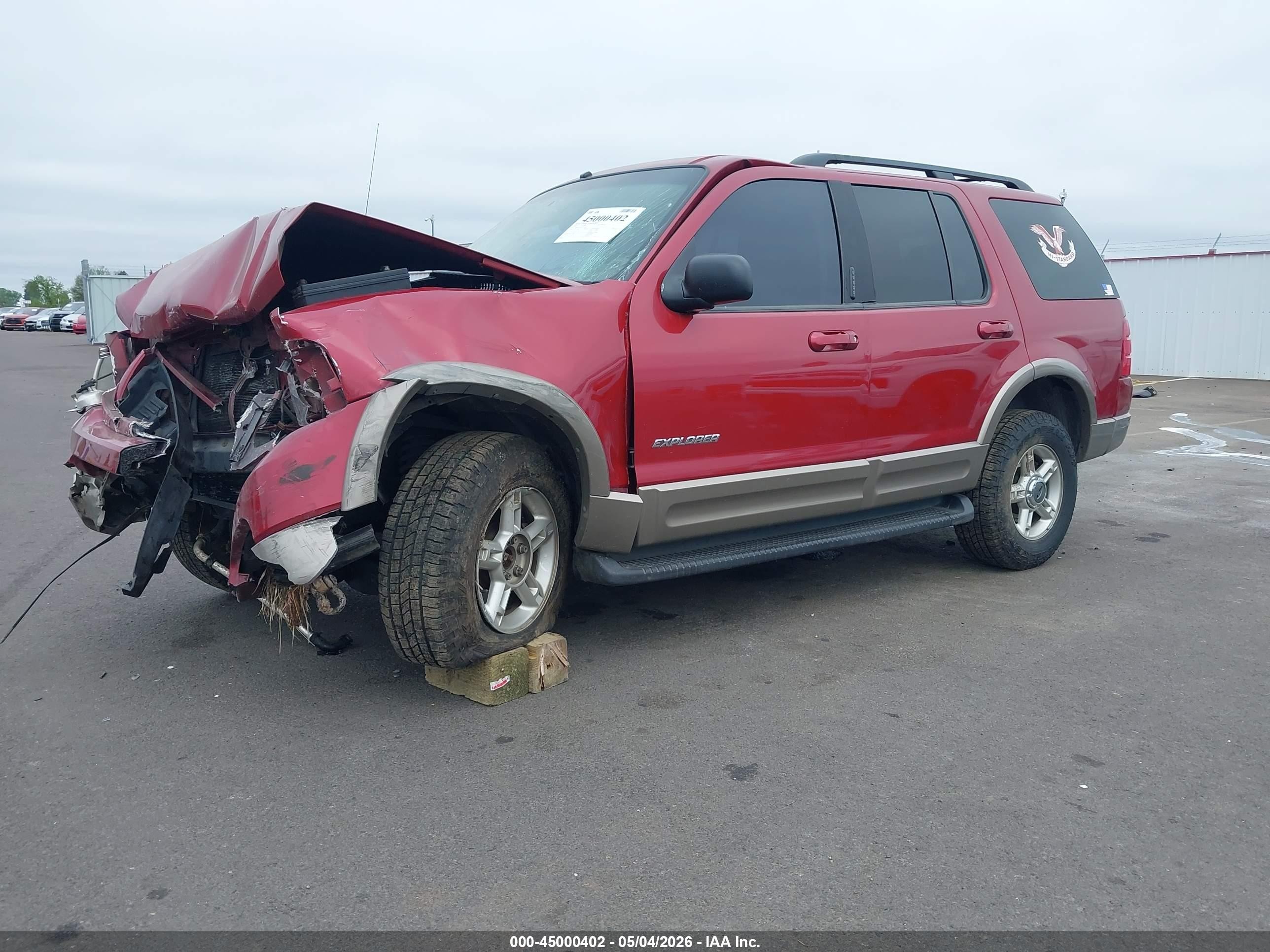 2002 Ford Explorer Eddie Bauer Красный vin: 1FMZU74EX2ZA47007