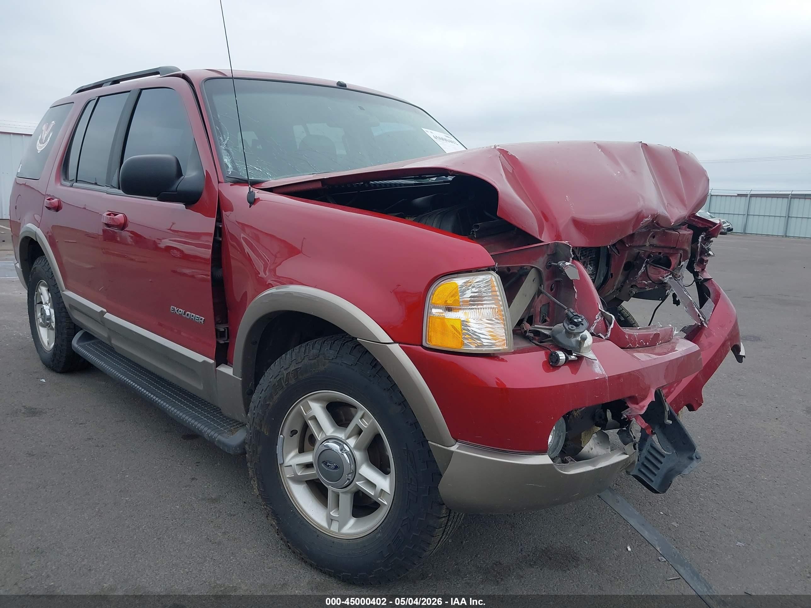 2002 Ford Explorer Eddie Bauer Красный vin: 1FMZU74EX2ZA47007