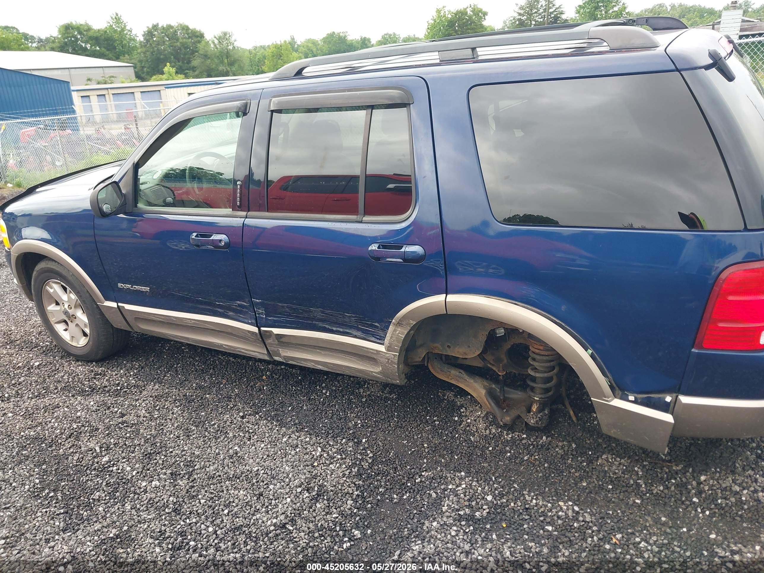2004 Ford Explorer Eddie Bauer Blue vin: 1FMZU74K14ZB31256
