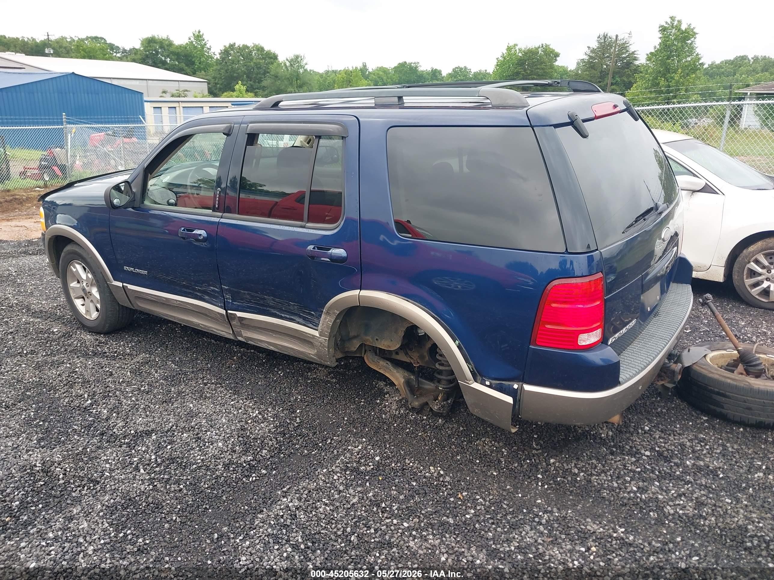 2004 Ford Explorer Eddie Bauer Blue vin: 1FMZU74K14ZB31256