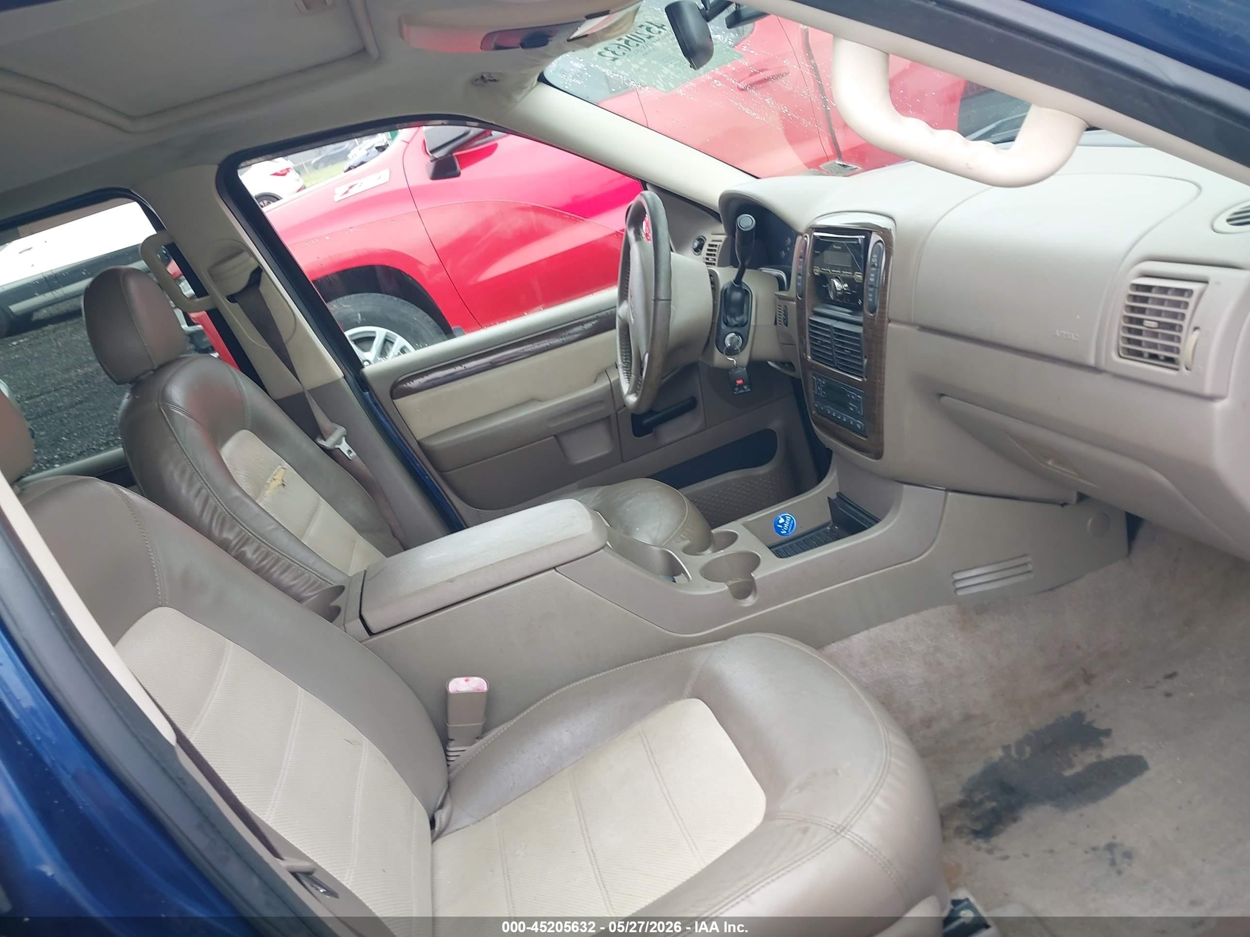 2004 Ford Explorer Eddie Bauer Blue vin: 1FMZU74K14ZB31256