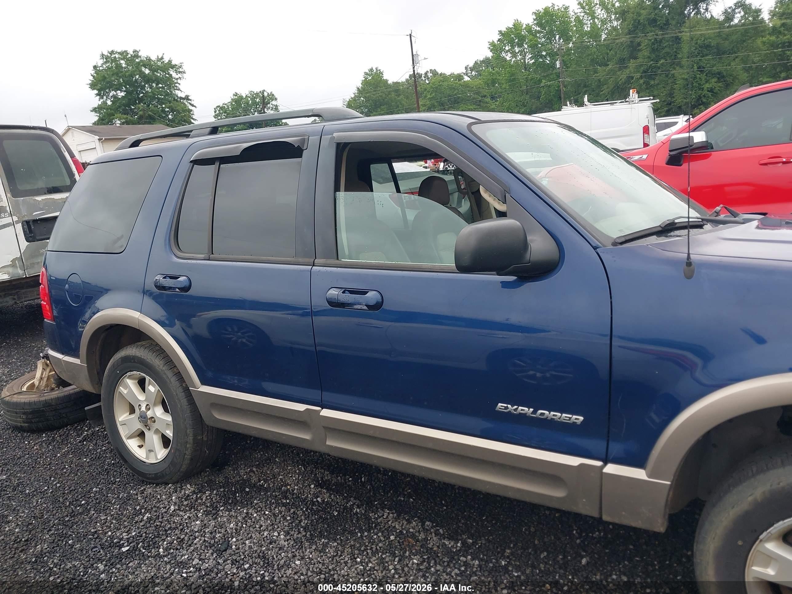 2004 Ford Explorer Eddie Bauer Blue vin: 1FMZU74K14ZB31256