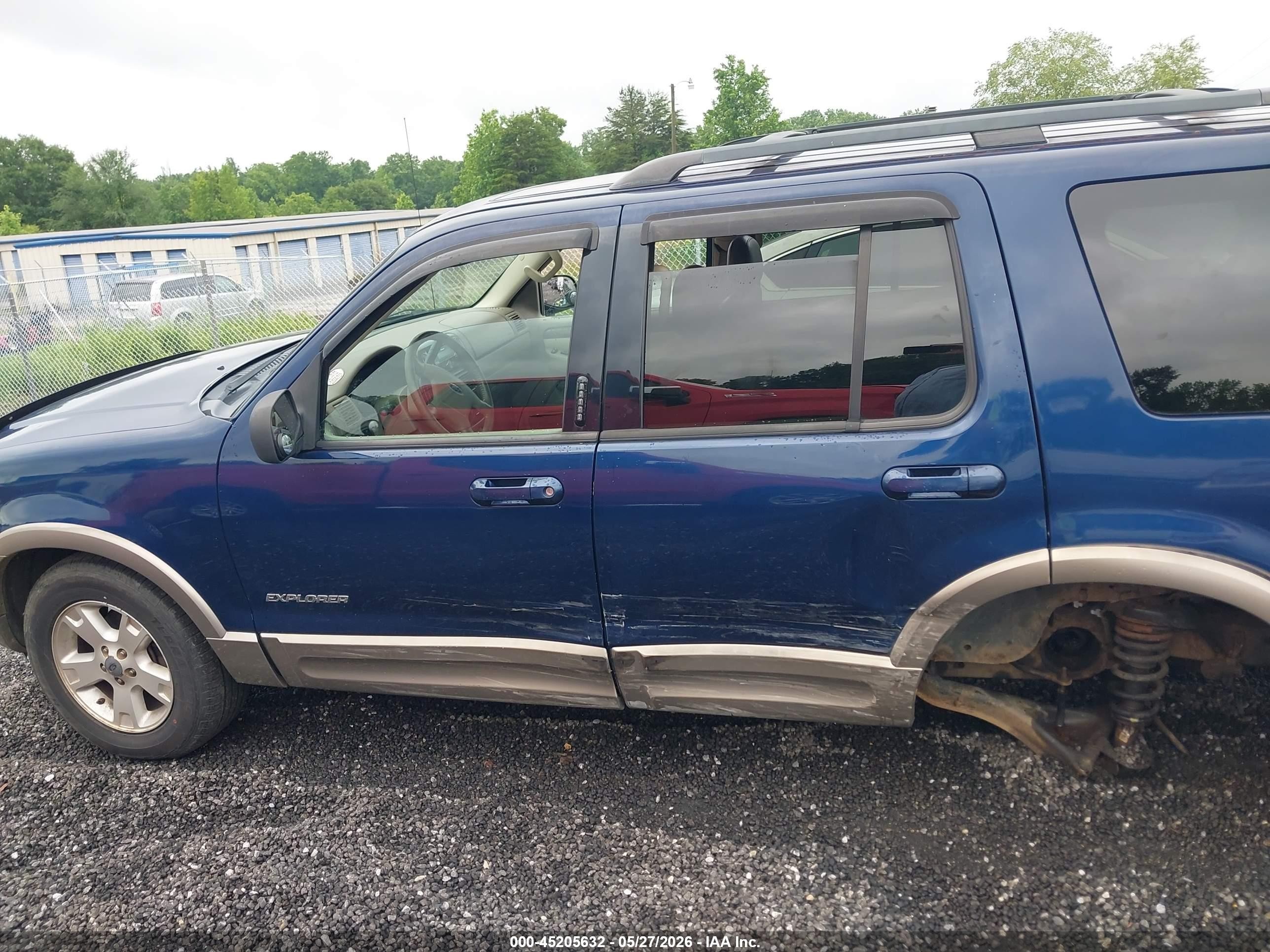 2004 Ford Explorer Eddie Bauer Blue vin: 1FMZU74K14ZB31256