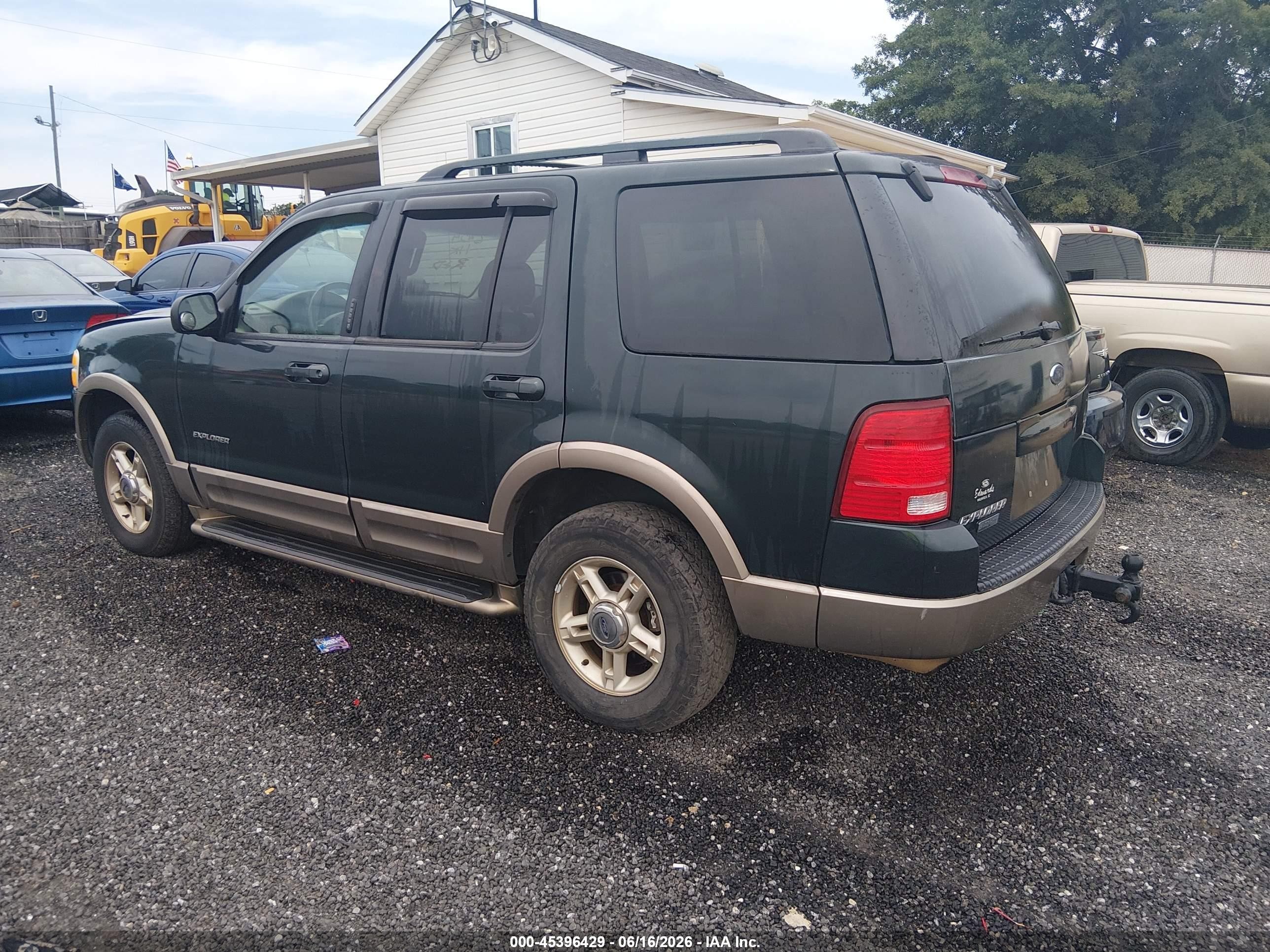 2002 Ford Explorer Eddie Bauer Зеленый vin: 1FMZU74K32UD38192