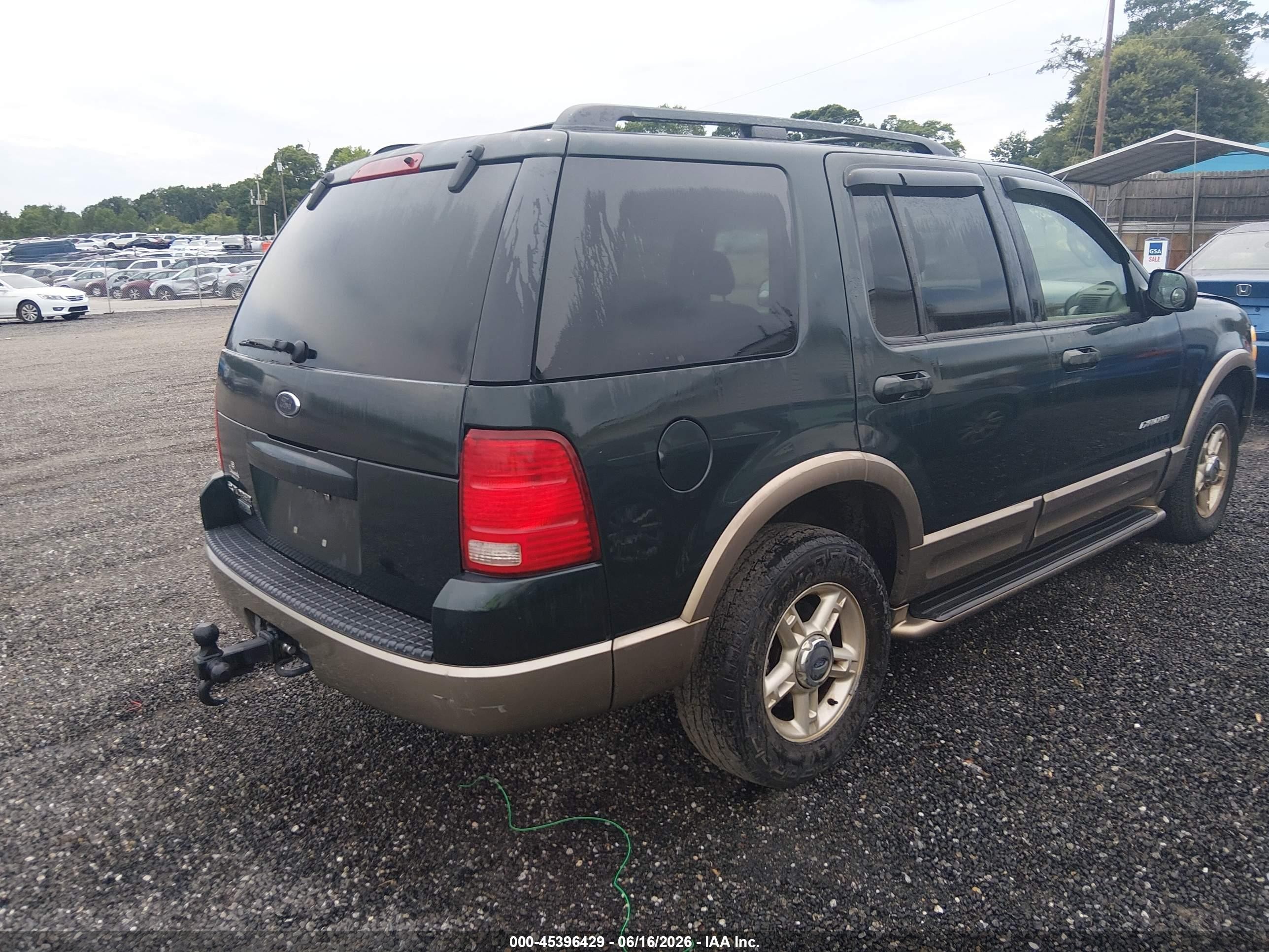 2002 Ford Explorer Eddie Bauer Зеленый vin: 1FMZU74K32UD38192