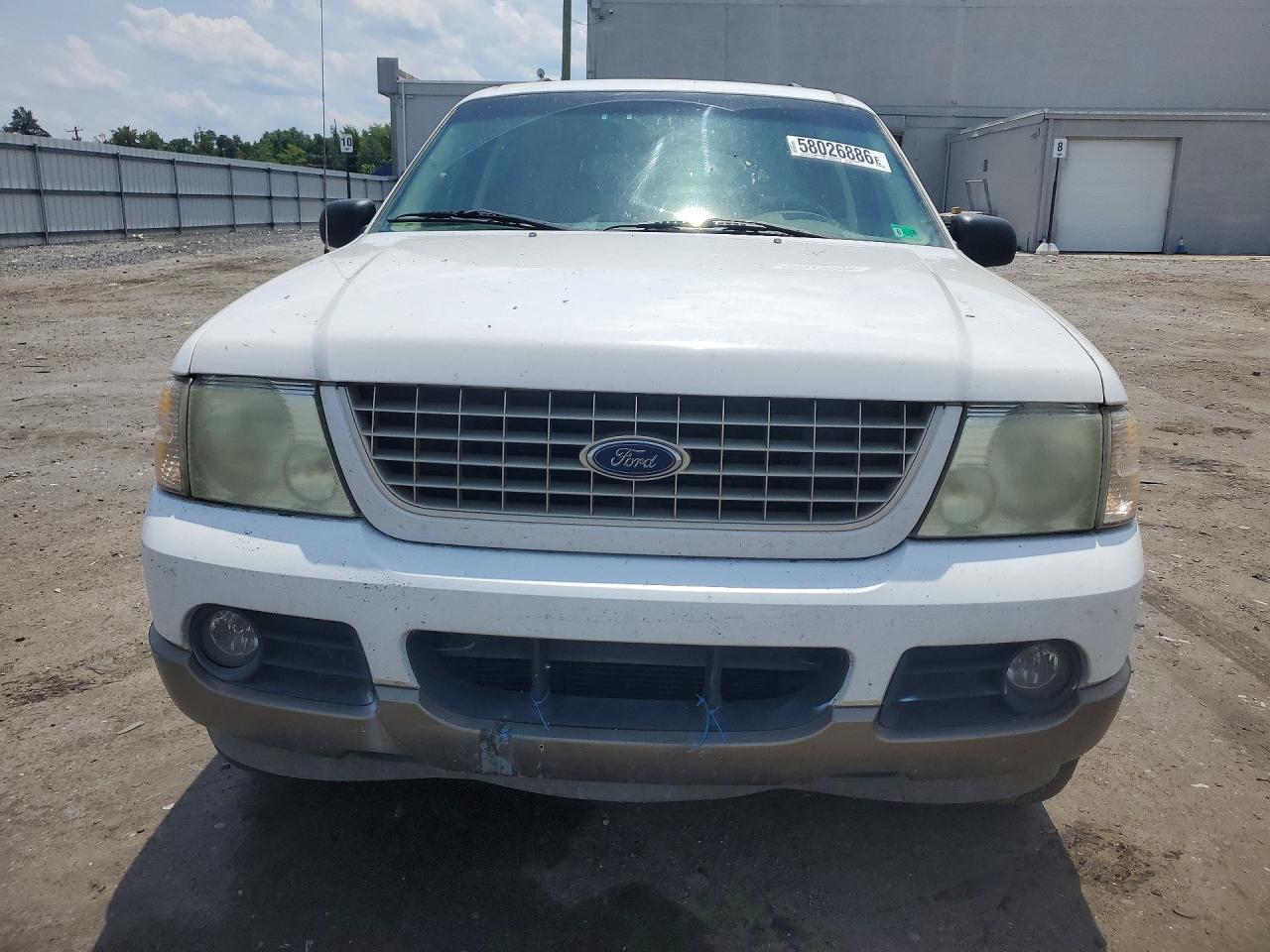 2003 Ford Explorer Eddie Bauer White vin: 1FMZU74K73UA90451