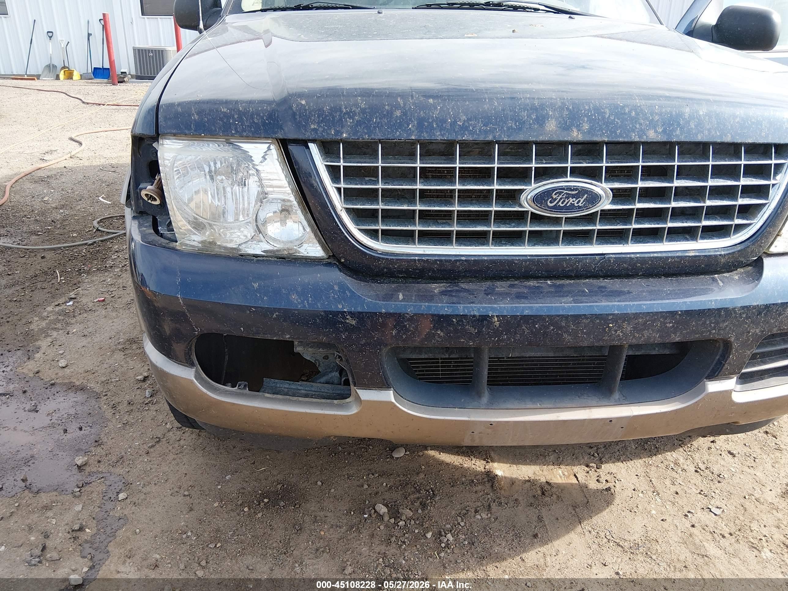 2002 Ford Explorer Eddie Bauer Blue vin: 1FMZU74K92ZC72119