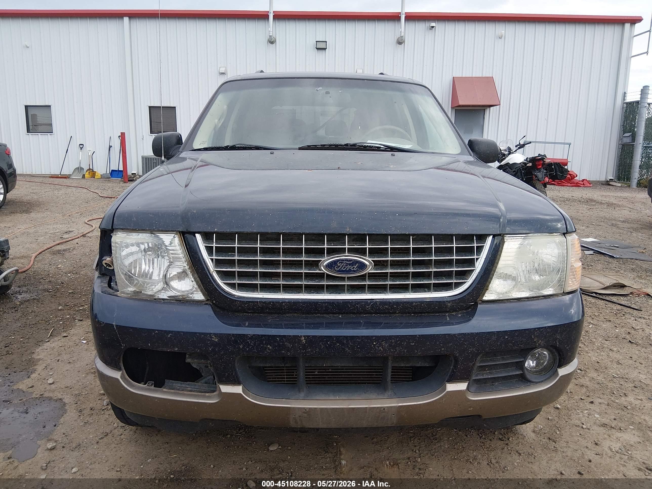 2002 Ford Explorer Eddie Bauer Blue vin: 1FMZU74K92ZC72119
