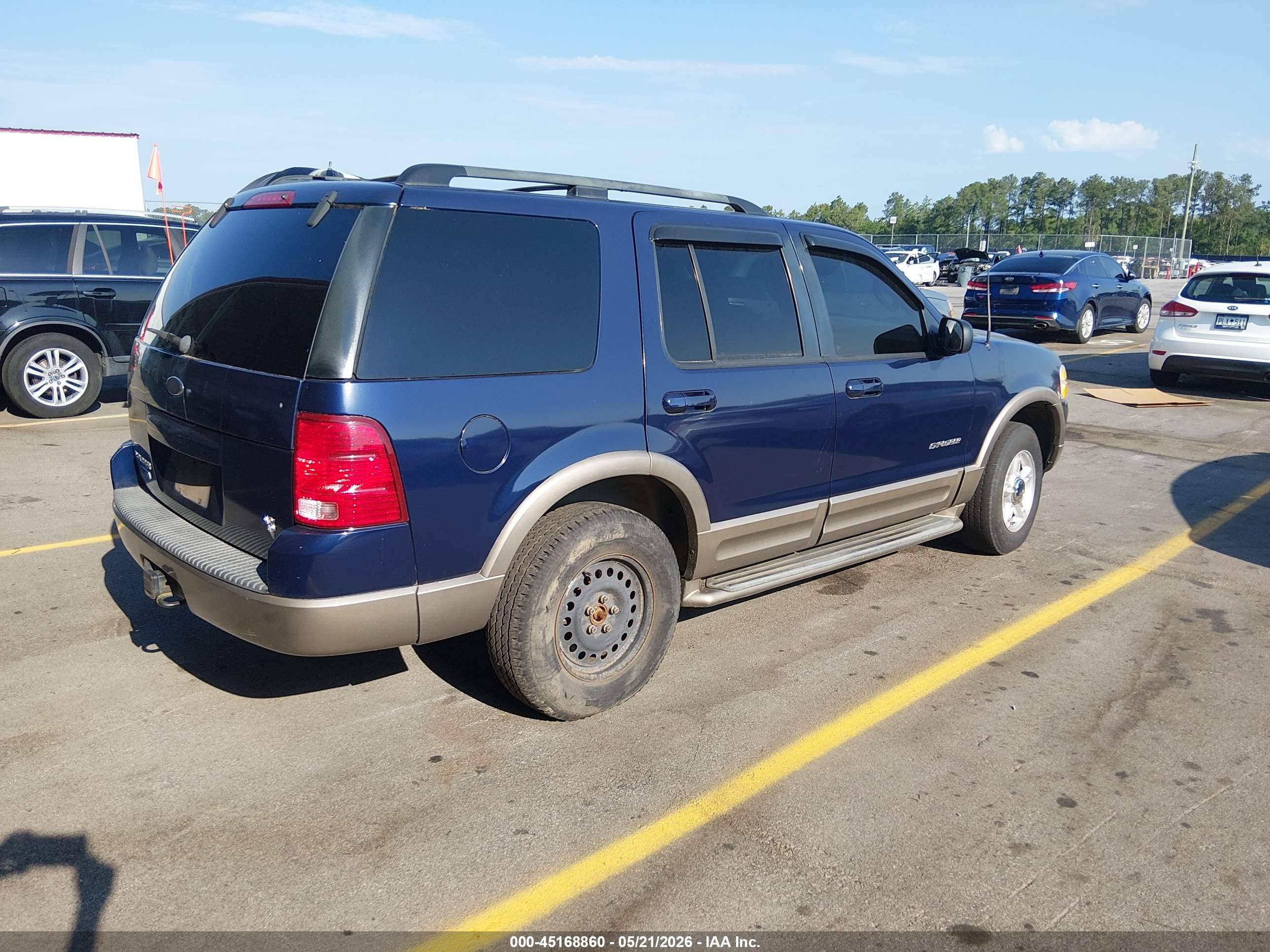 2004 Ford Explorer Eddie Bauer Синий vin: 1FMZU74W04UB00323