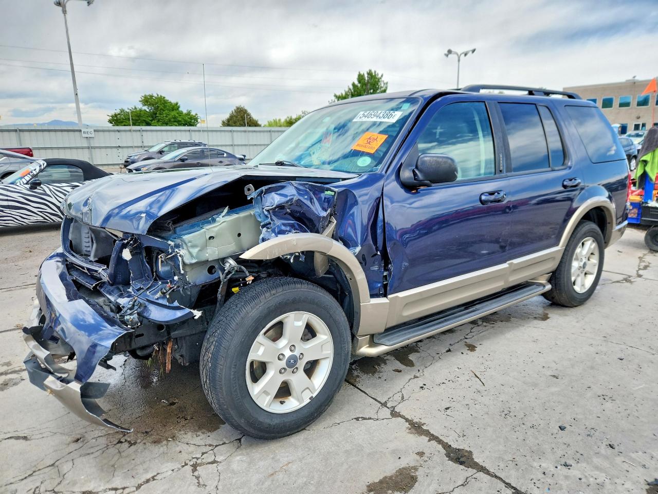 2003 Ford Explorer Eddie Bauer Blue vin: 1FMZU74W23UB39445