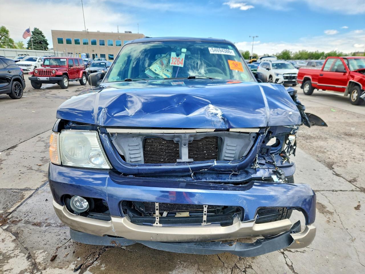2003 Ford Explorer Eddie Bauer Blue vin: 1FMZU74W23UB39445