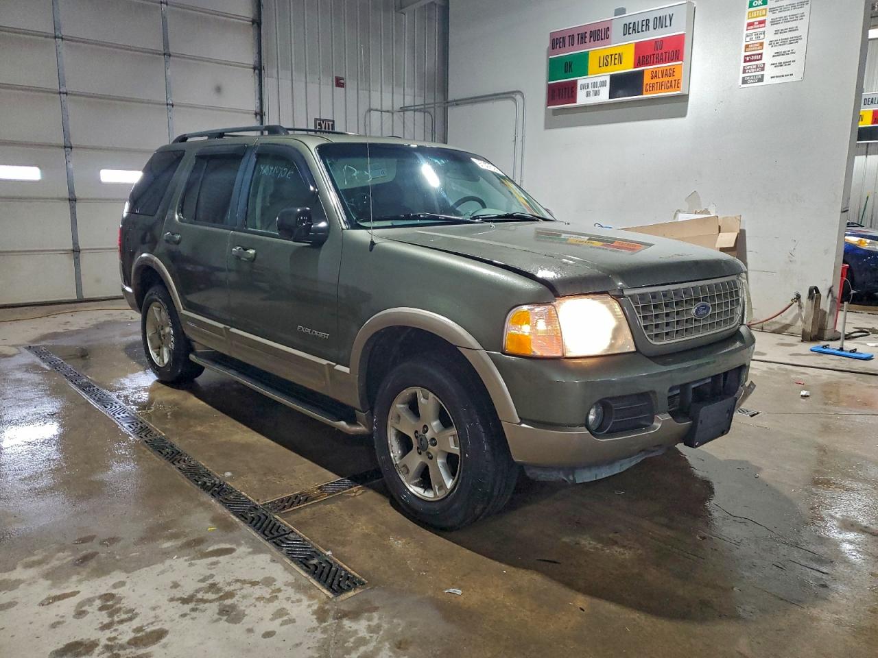 2004 Ford Explorer Eddie Bauer Green vin: 1FMZU74W24UB46025