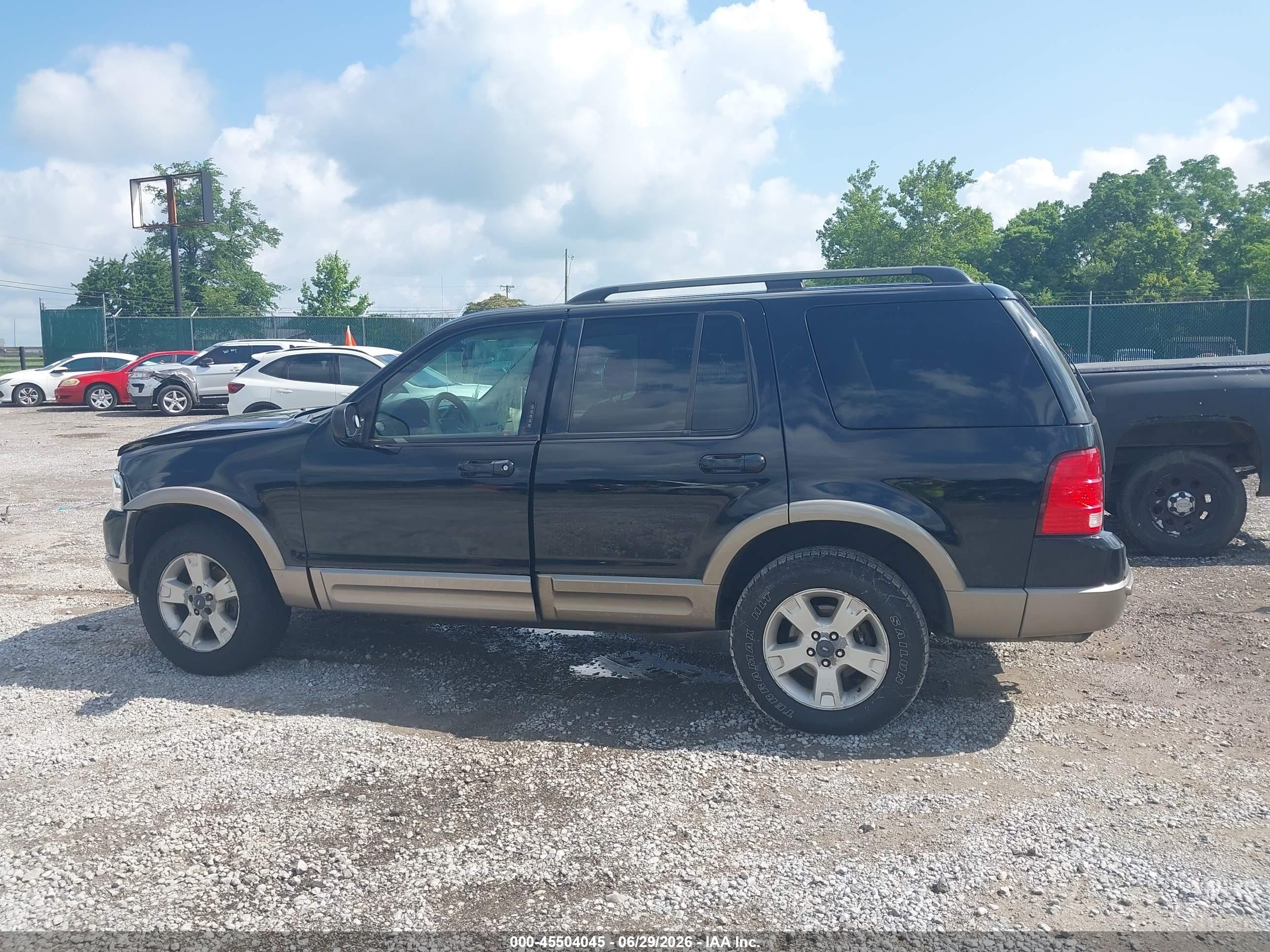 2003 Ford Explorer Eddie Bauer Black vin: 1FMZU74W33ZB18381
