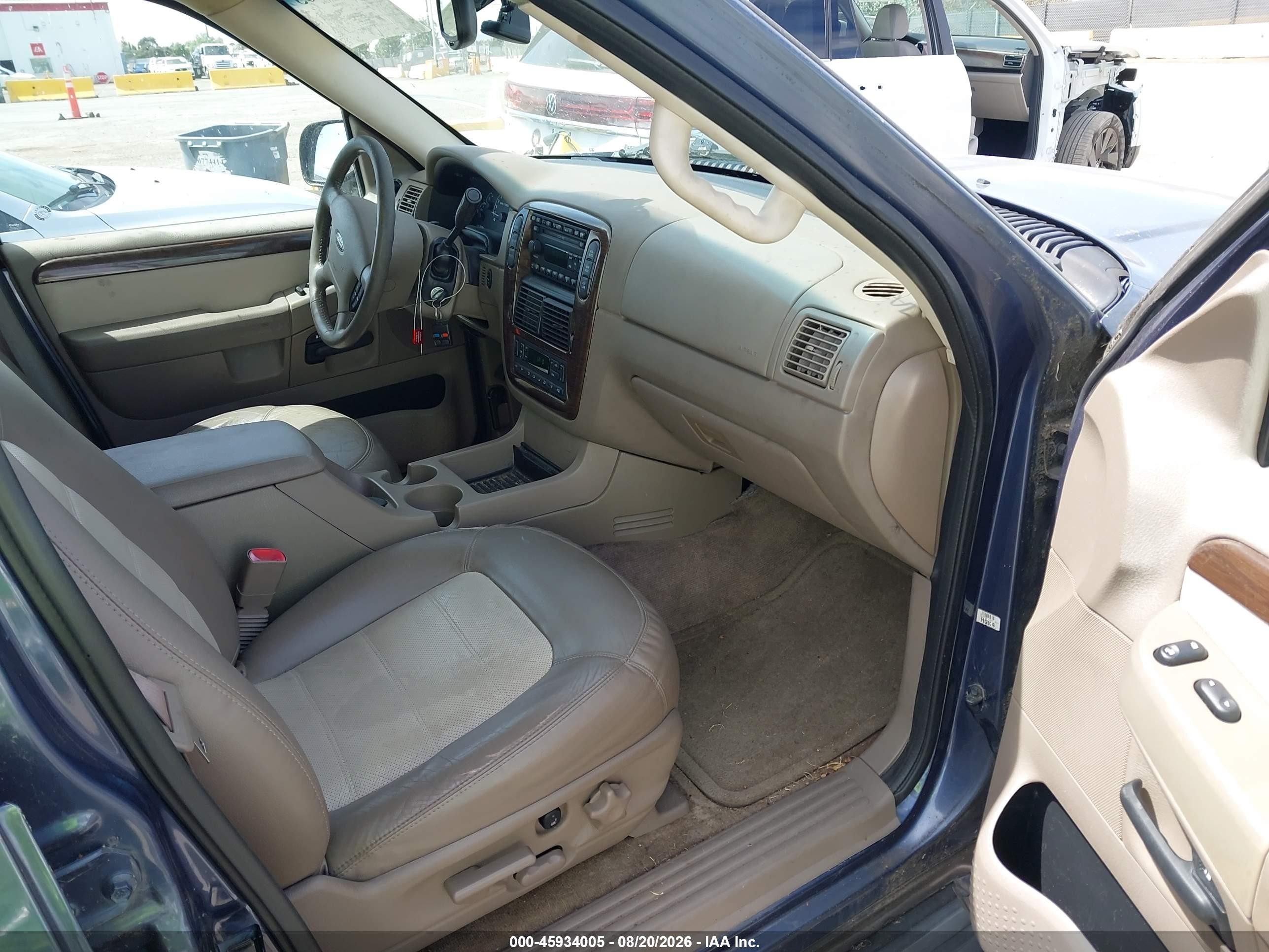 2002 Ford Explorer Eddie Bauer Blue vin: 1FMZU74W42ZC59359