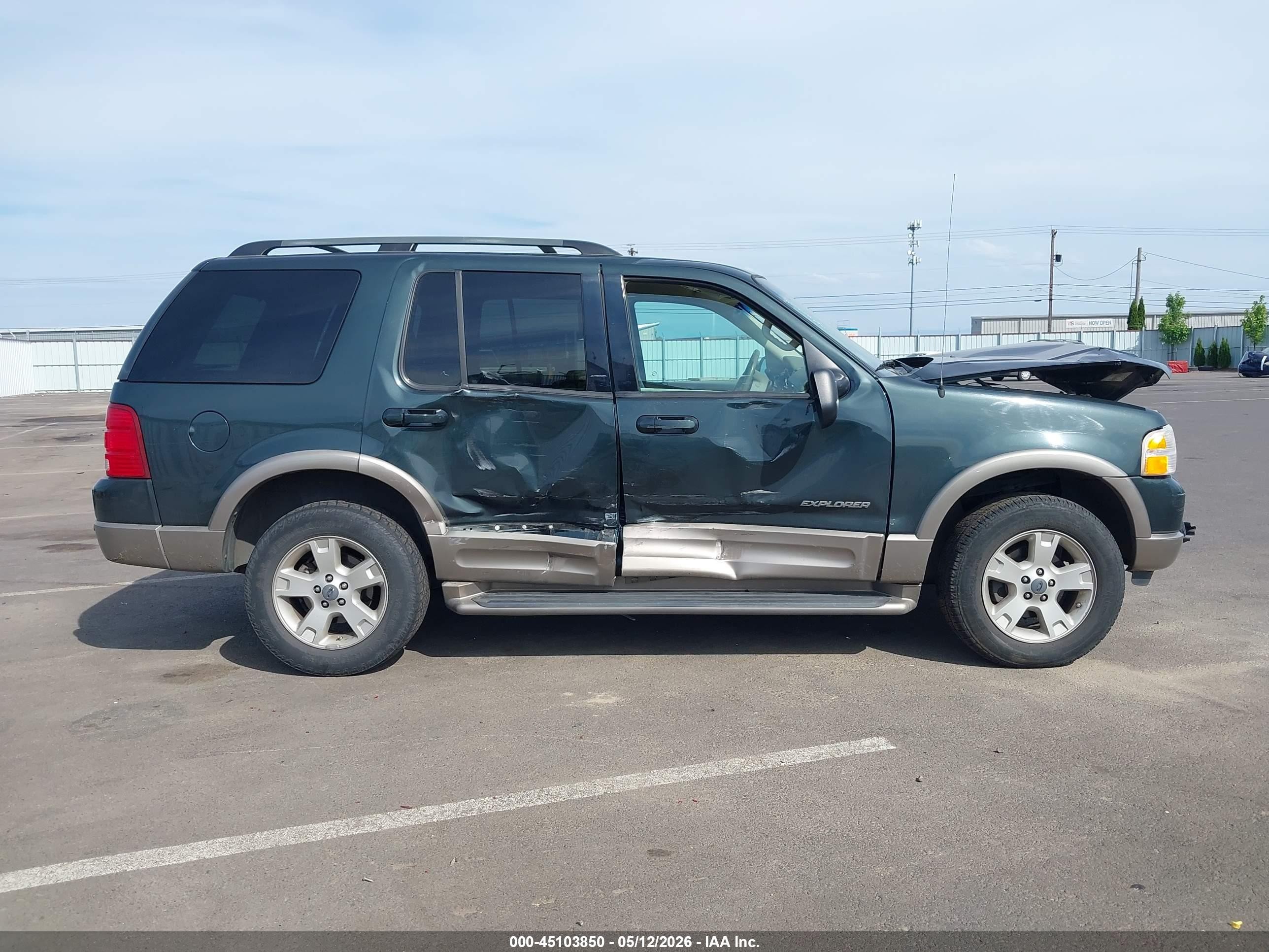 2004 Ford Explorer Eddie Bauer Green vin: 1FMZU74W54UB16887