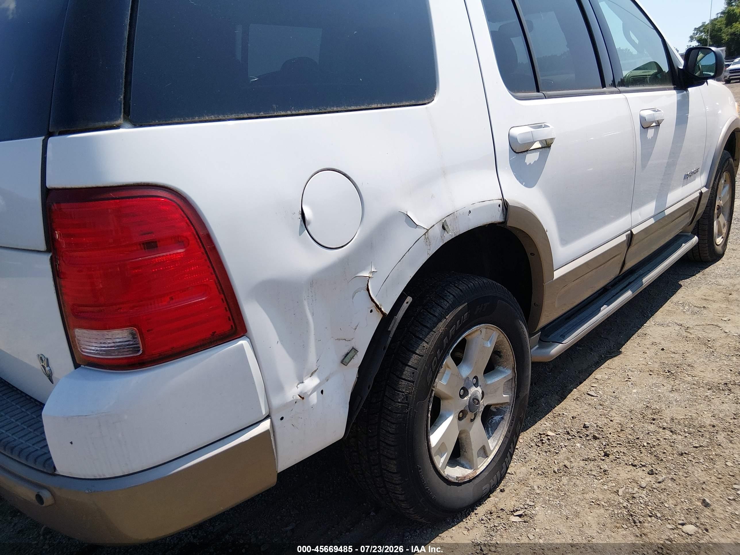 2004 Ford Explorer Eddie Bauer Белый vin: 1FMZU74W74UB78694